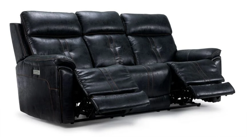 Franco Triple Power Reclining Sofa with Multimedia system - Eclipse - Image 2