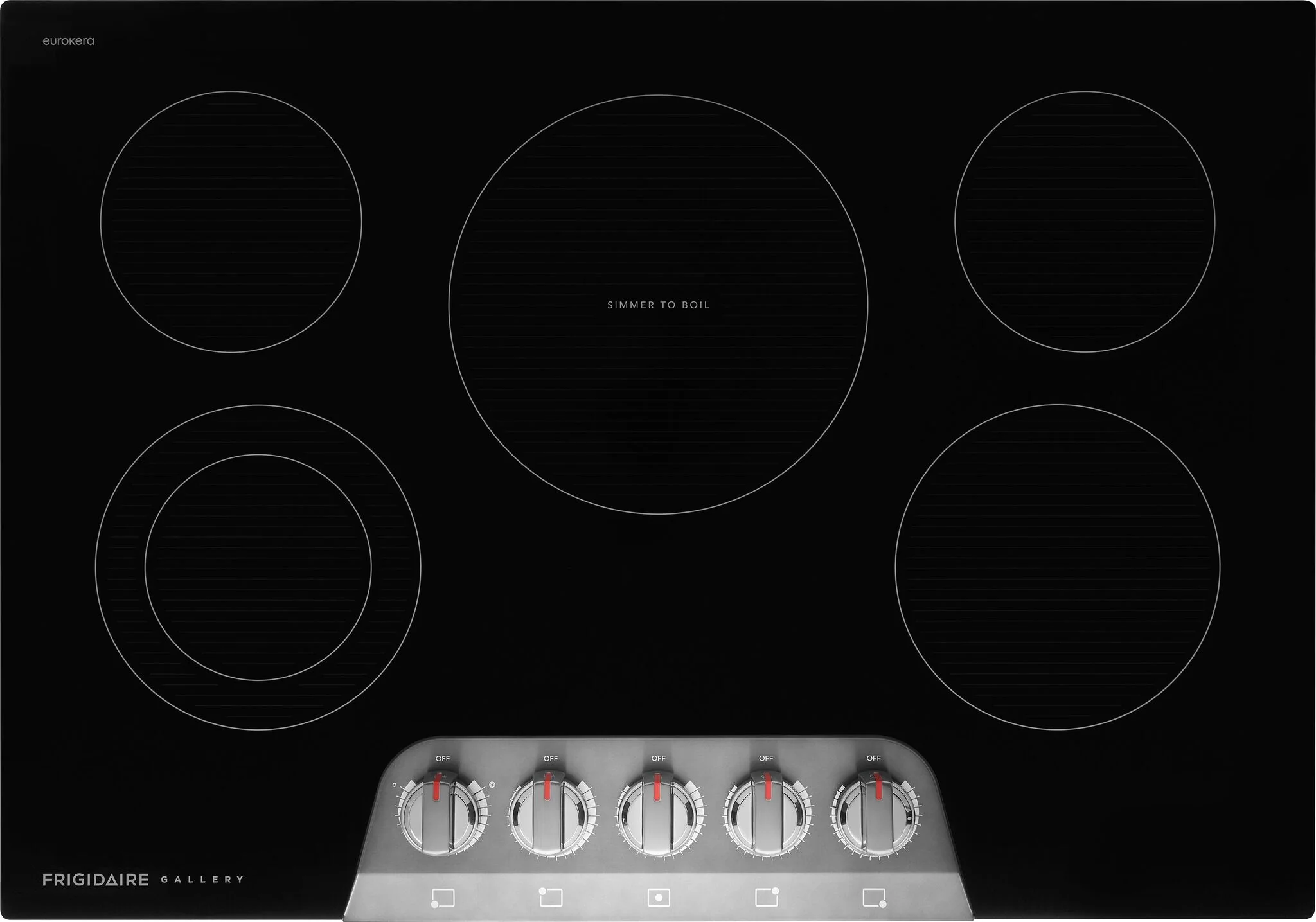 Frigidaire Gallery Black Stainless Steel 30" Electric Cooktop - GCCE3070BD