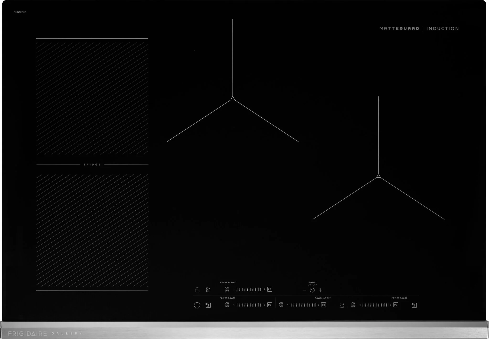 Frigidaire Gallery Stainless Steel 30" Induction Cooktop - GCCI3070BM