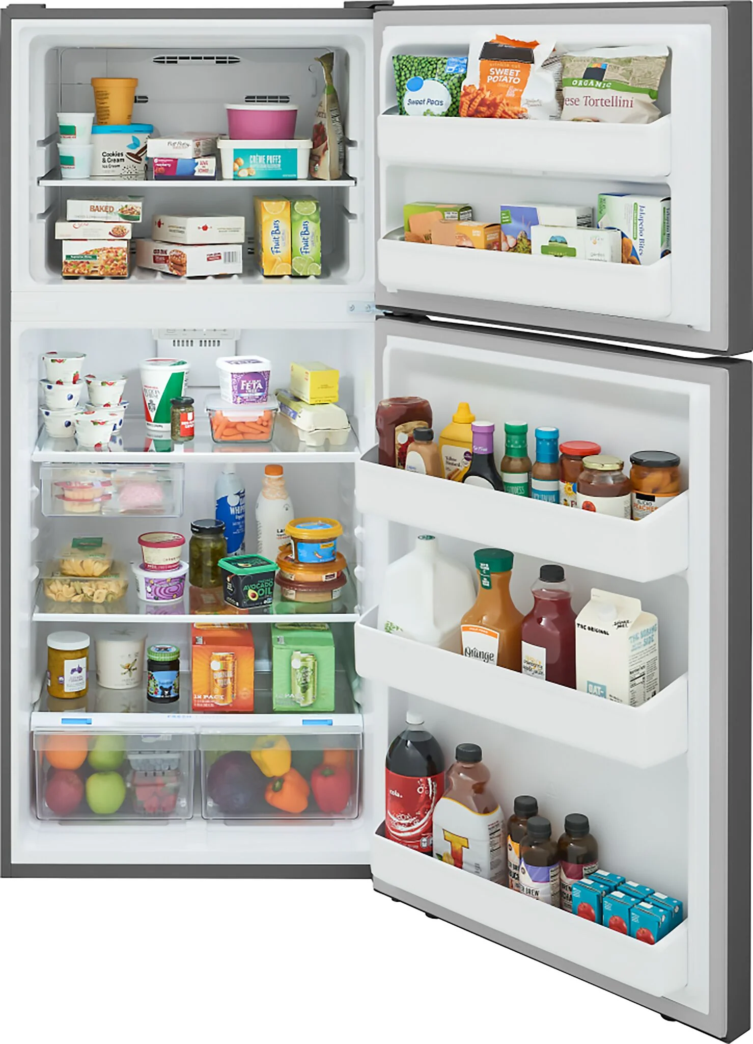 Frigidaire 29.5" 18.17 Cu. Ft. Stainless Steel Top-Freezer Refrigerator - FRTE1835AS - Image 5