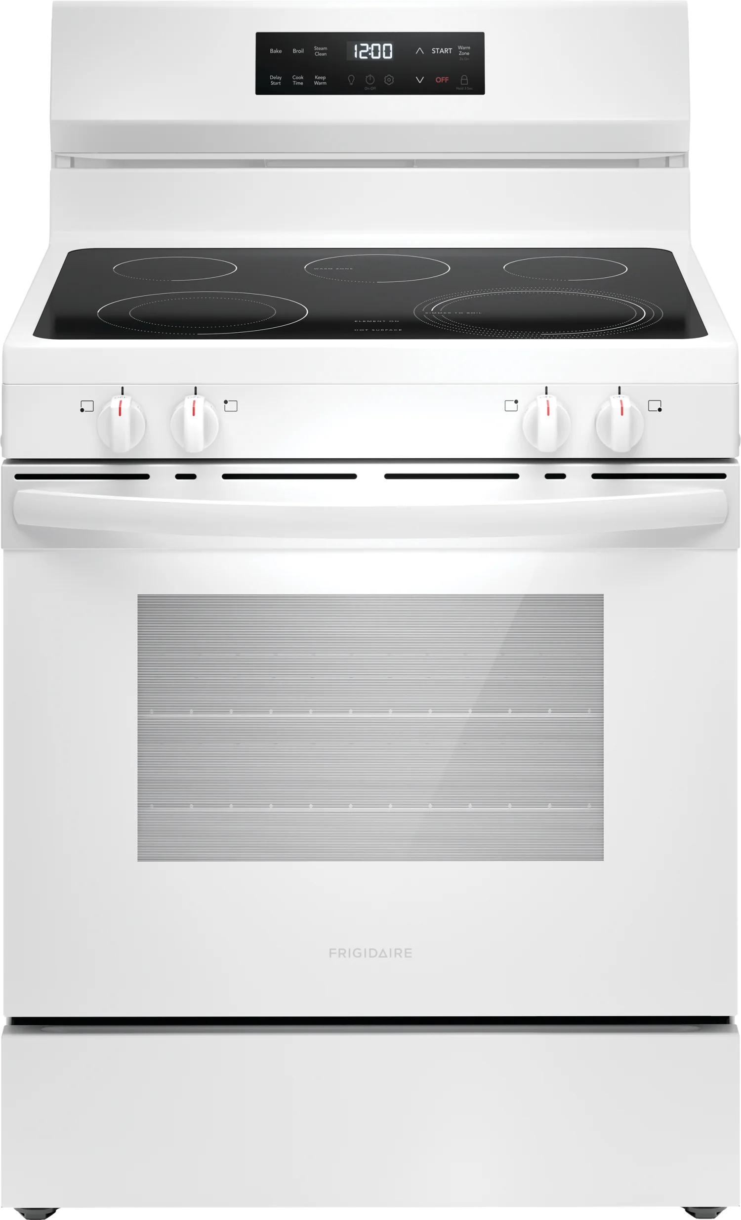Frigidaire White 30" Electric Range with EvenTemp™ (5.3 Cu.Ft) - FCRE306CAW