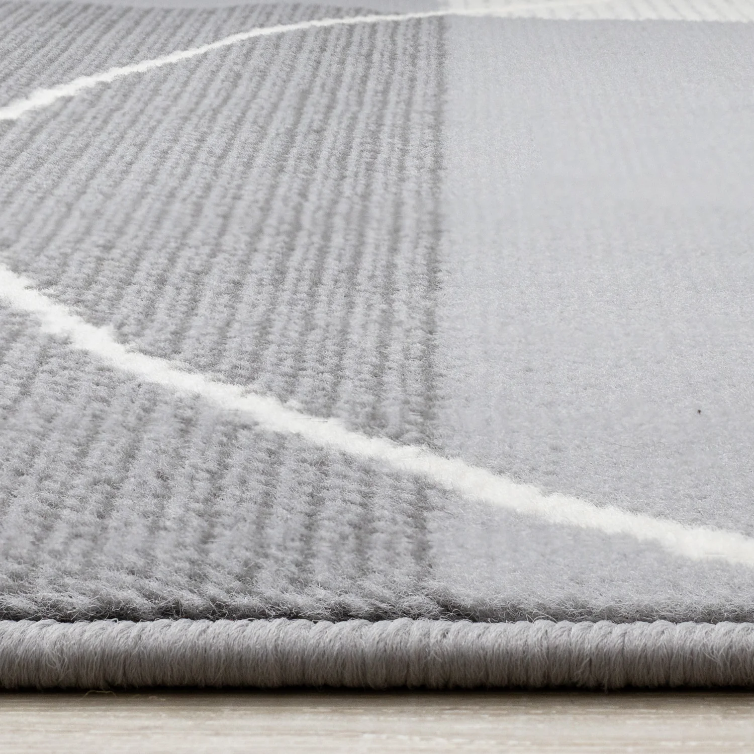 Functional Contemporary Area Rug - 7' X 10' - Grey - Image 5