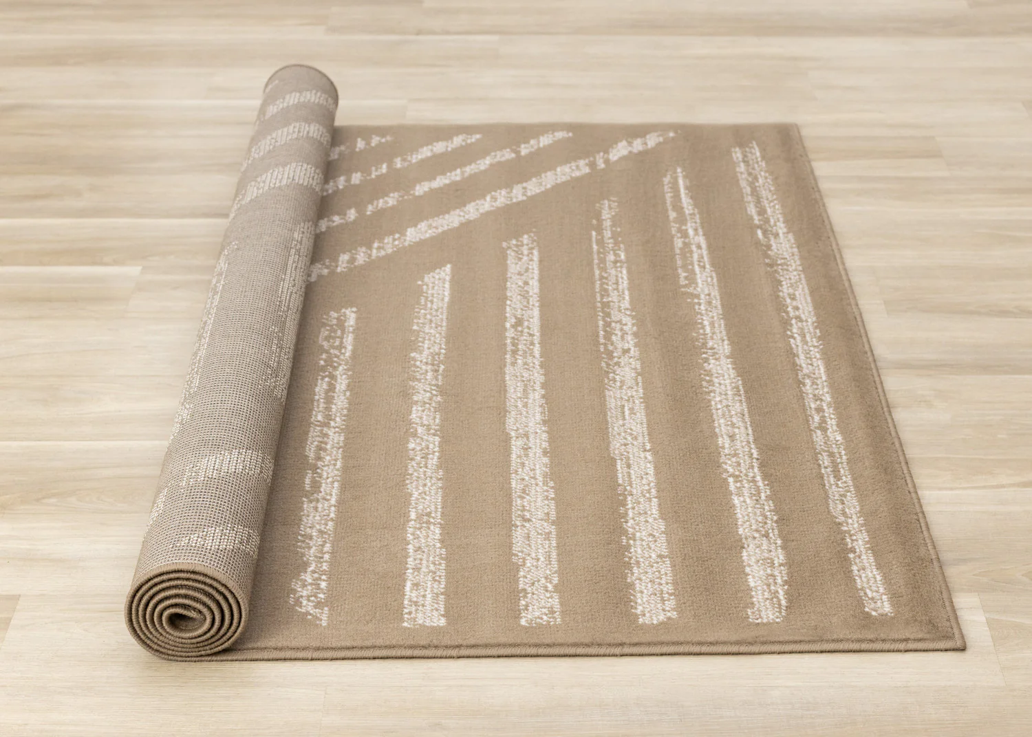 Functional Contemporary Lines Area Rug - 5' X 8' - Brown/Cream - Image 8