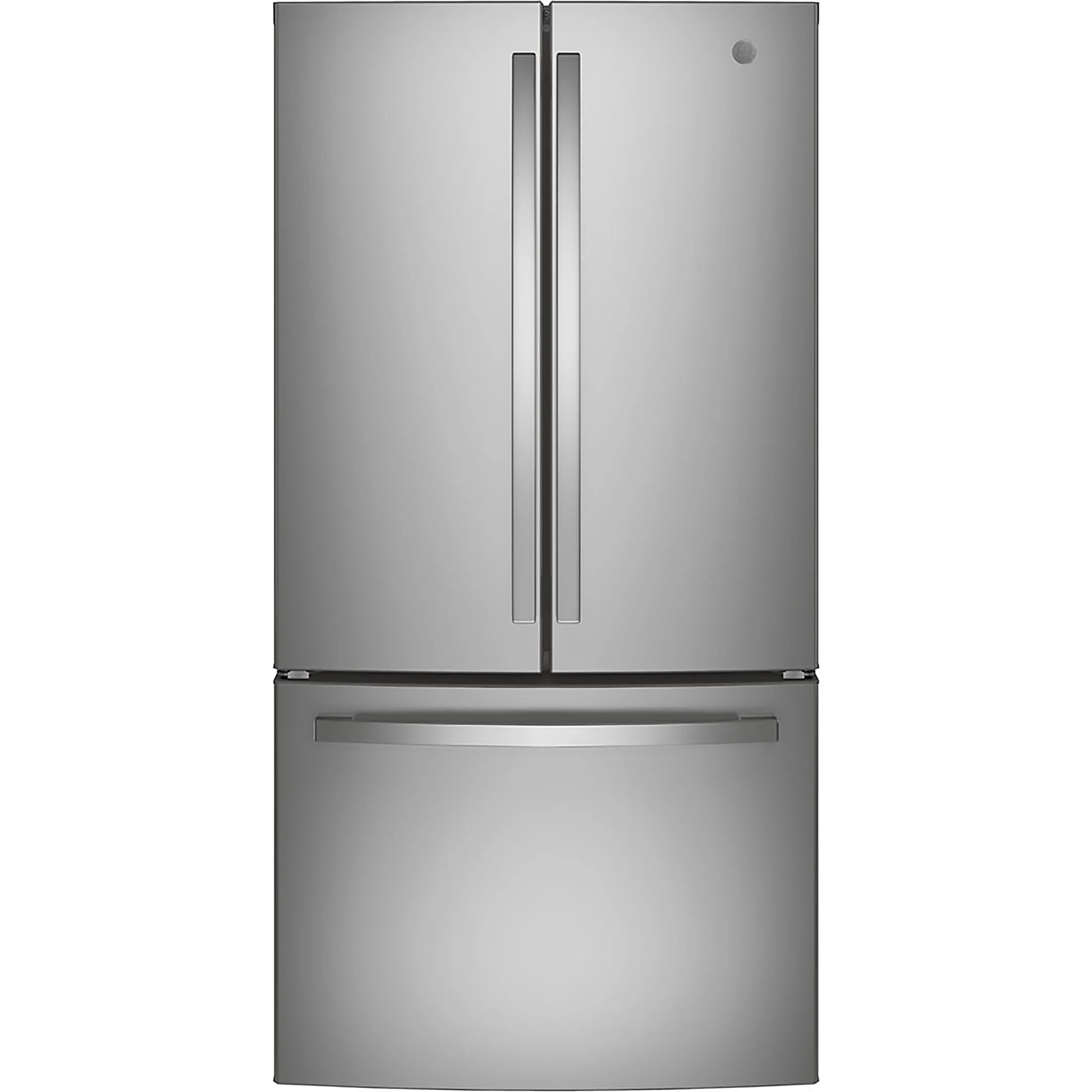 GE 32.75" 24.8 Cu. Ft. Fingerprint Resistant Stainless Steel French Door Refrigerator - GNE25JYKFS