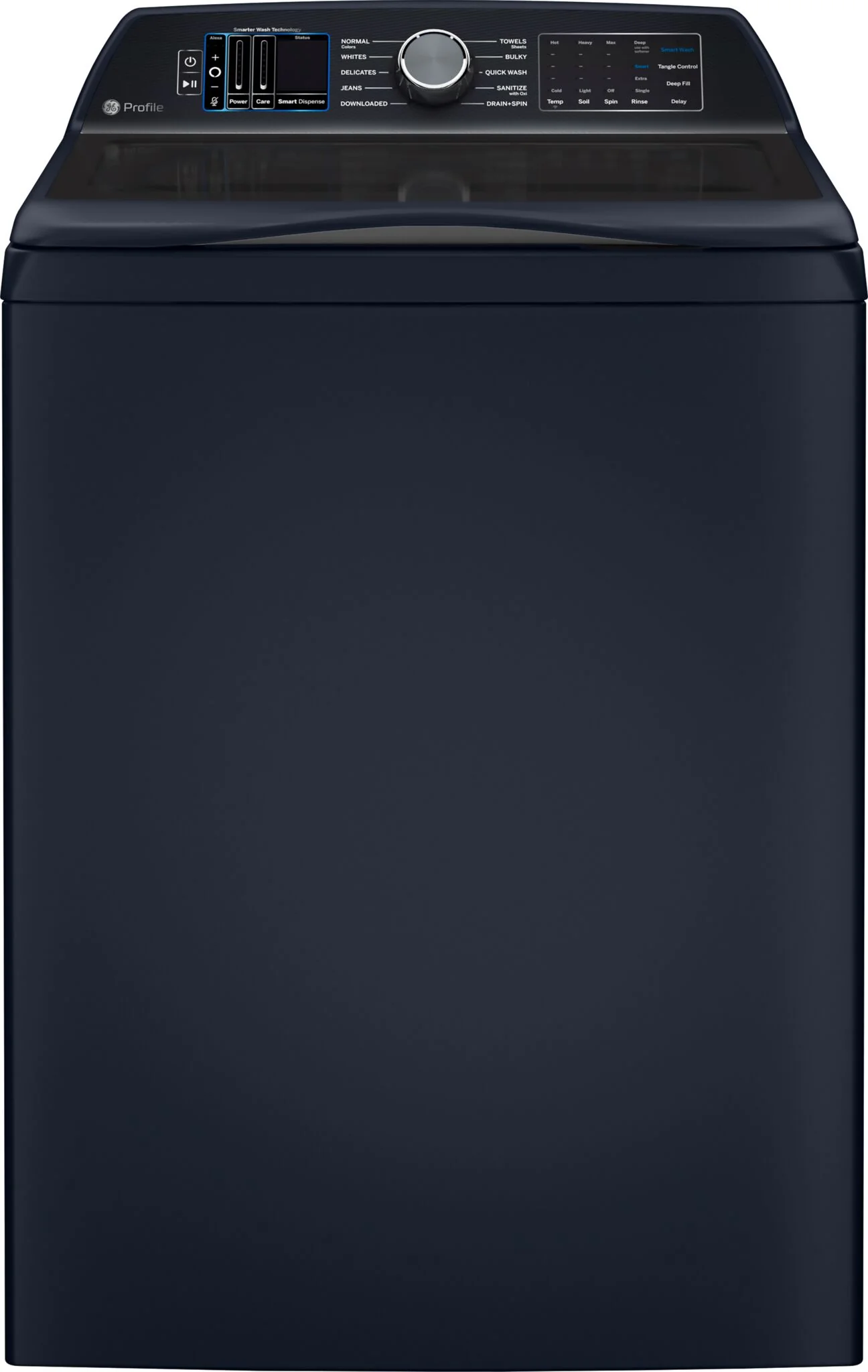 GE Profile Sapphire Blue Top Load IEC Washer with Smarter Wash Technology (6.2 cu. ft.) - PTW800BPWRS