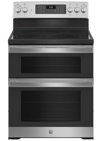 GE Stainless Steel 30'' Freestanding Double Oven Electric Range (6.6 Cu.Ft) - JBS86SPSS