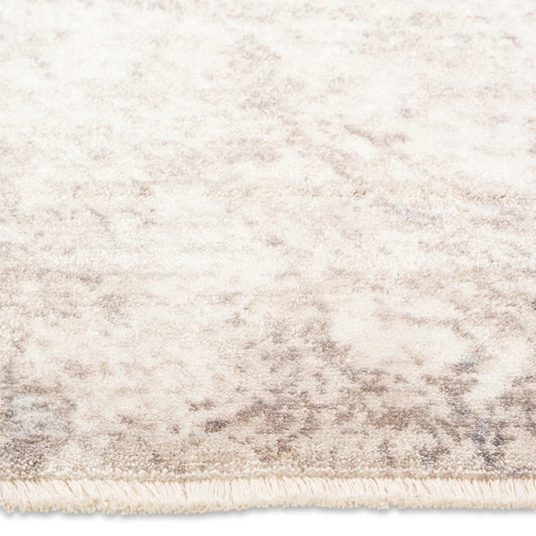 Genevie Casual Rug - 9' x 12' - Antique White/Brown - Image 4