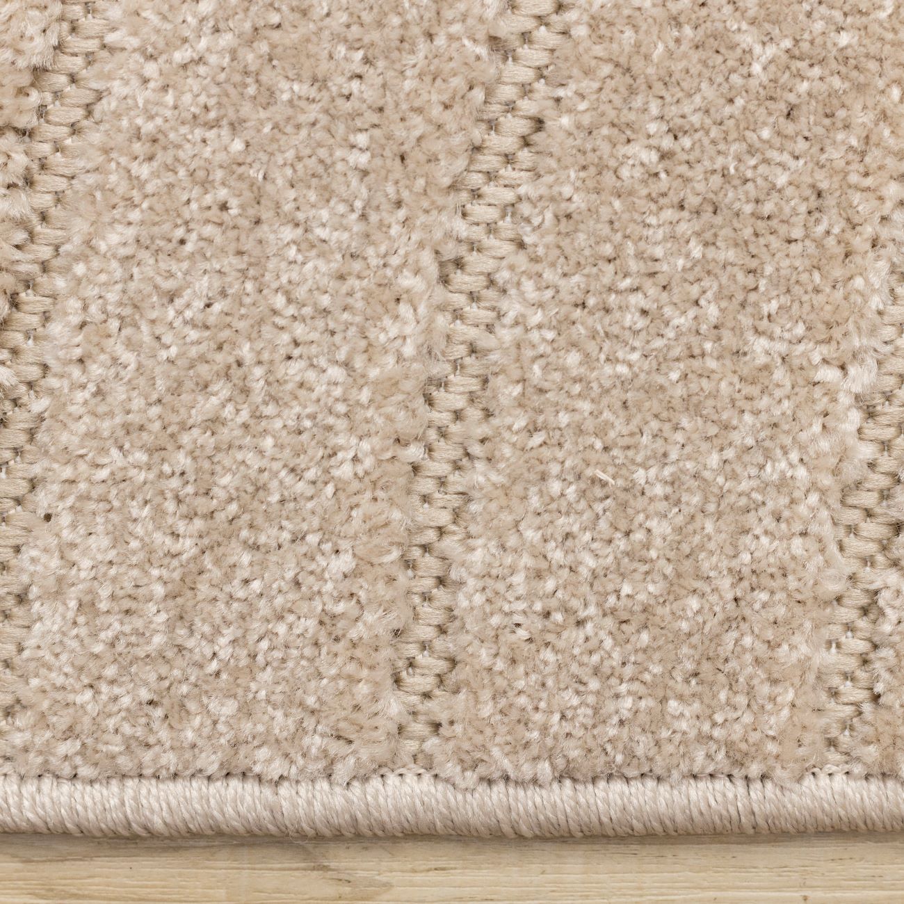 Golden Dunes 6'7" x 9'6" Modern Curved Arches Design Area Rug - Beige - Image 8