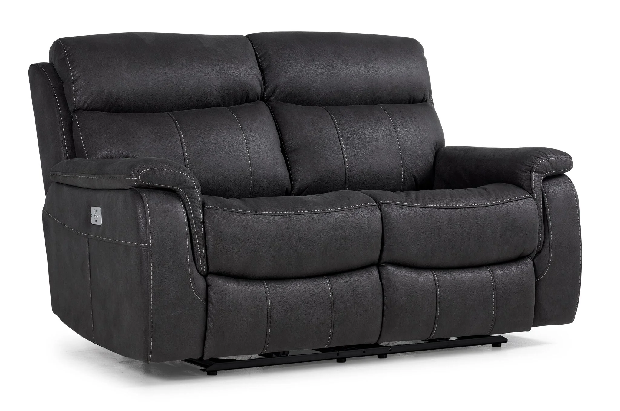 Haven Dual Power Reclining Loveseat - Grey