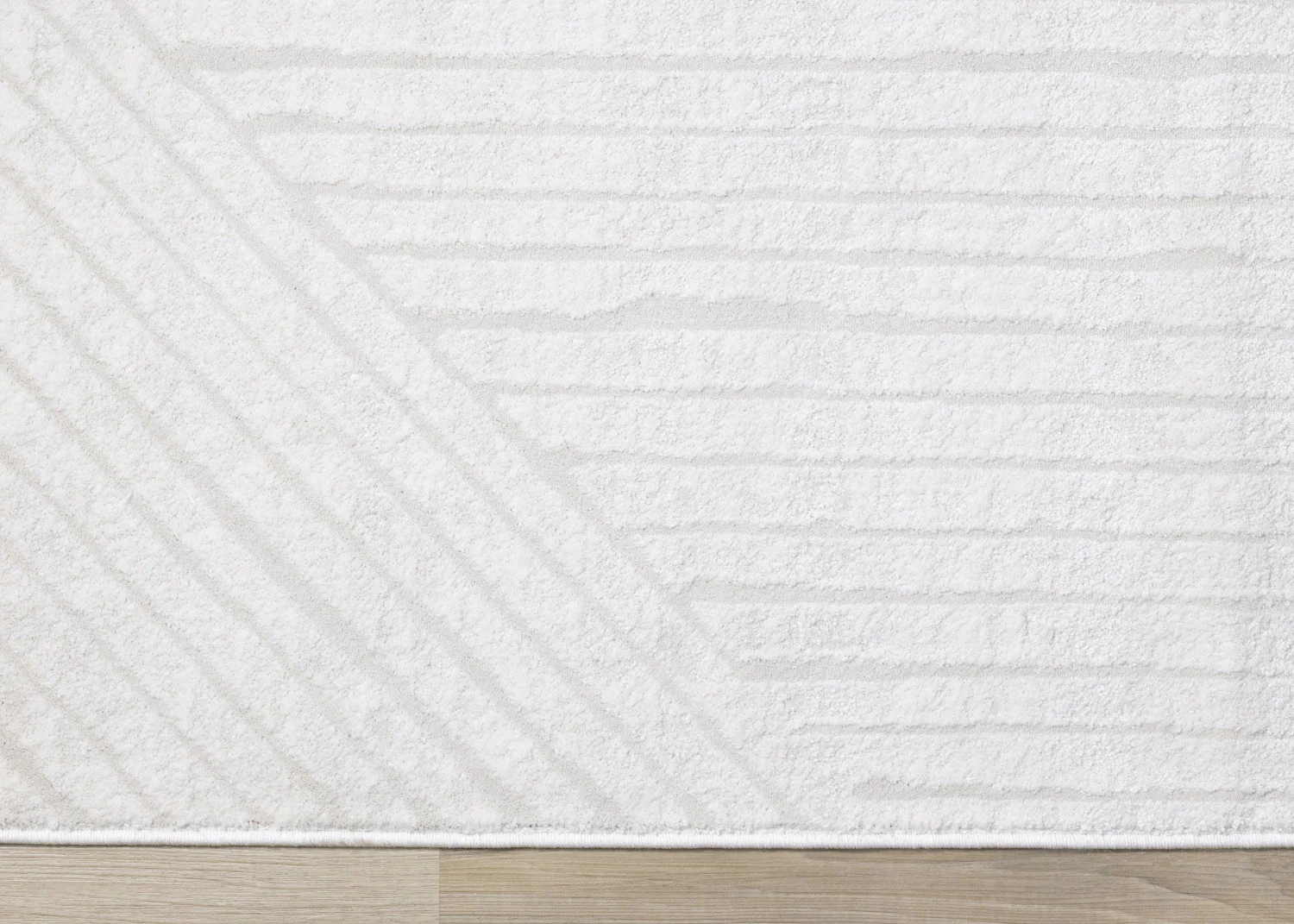 Hillary Modern Lines Area Rug - 5' X 8' - Cream - Image 9