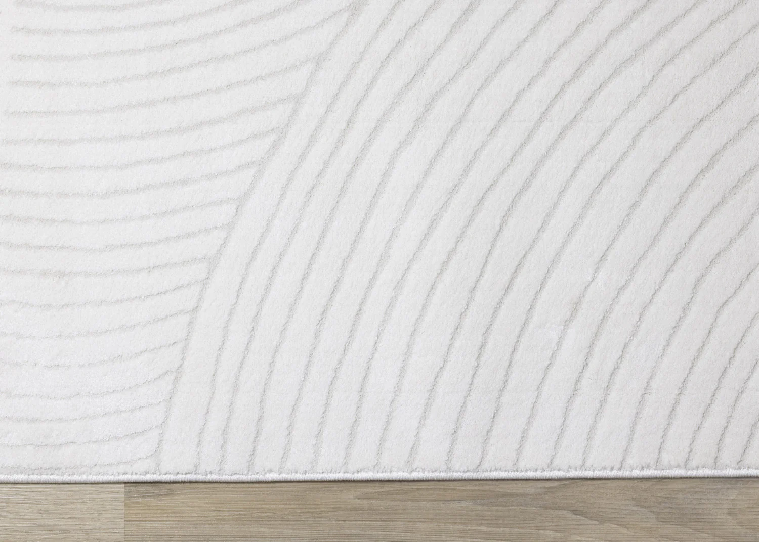 Hillary Modern Swirls Area Rug - 7' X 10' - Cream - Image 9