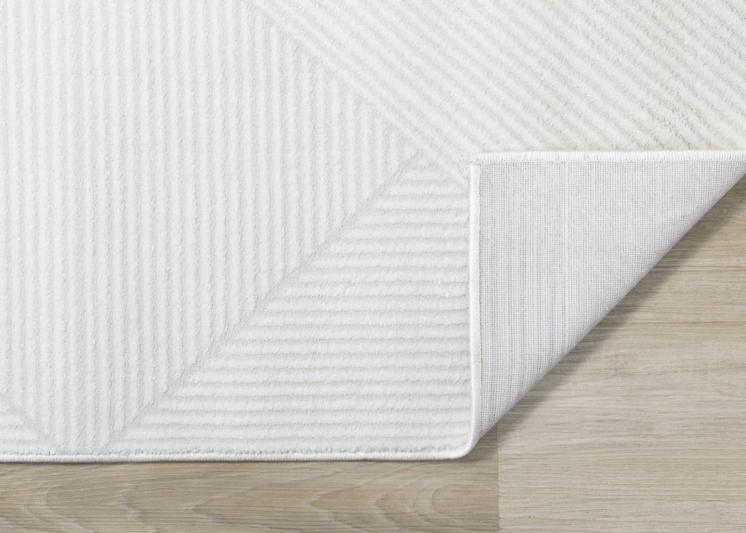 Hillary Neutral Diamonds Area Rug - 5' X 8' - Cream - Image 7