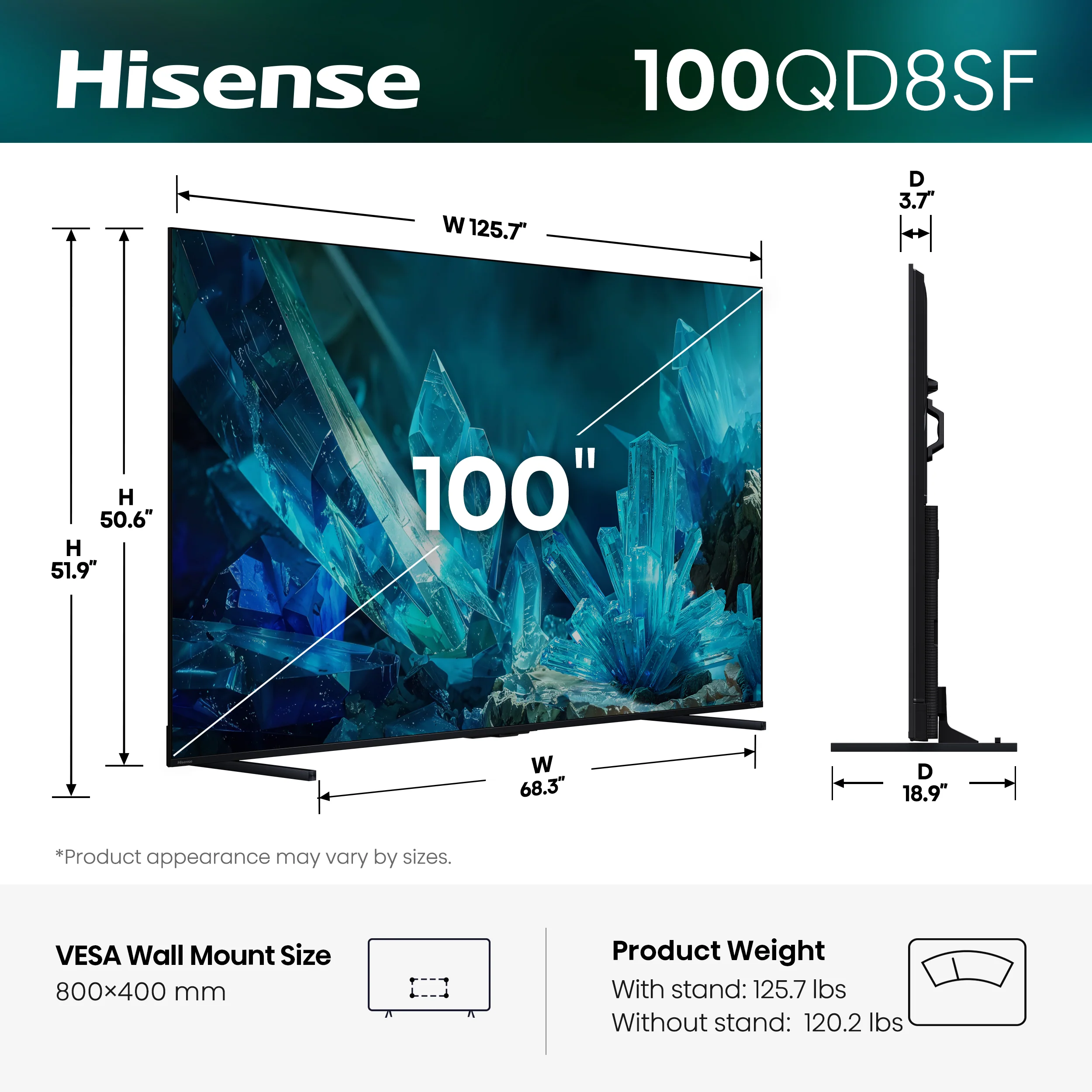 Hisense 100" QLED Mini-LED AI TV 144Hz - Fire TV - 100QD8SF - Image 8