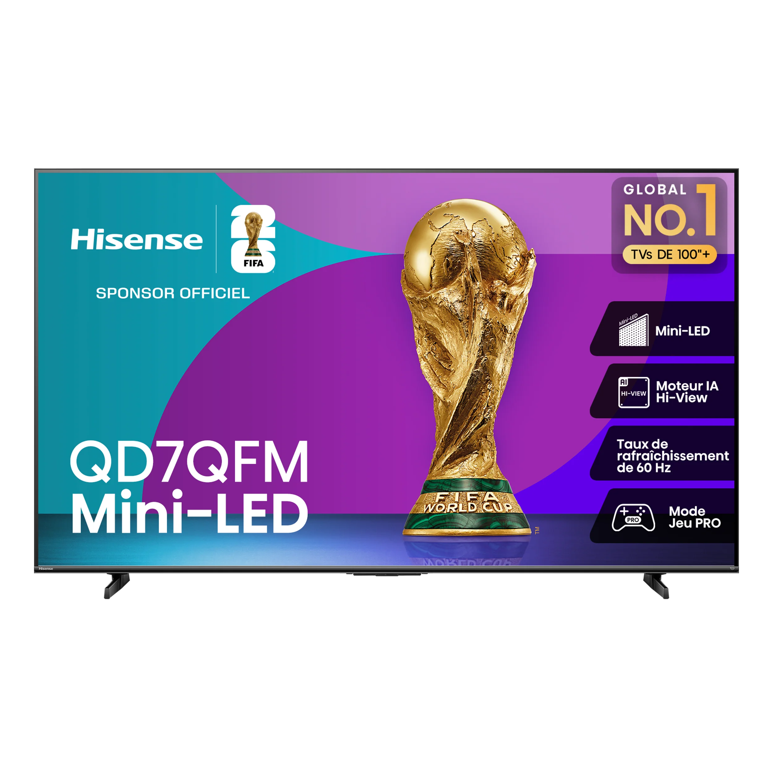 Hisense 55" 4K Smart QLED MiniLED TV - 55QD7QFM - Image 3