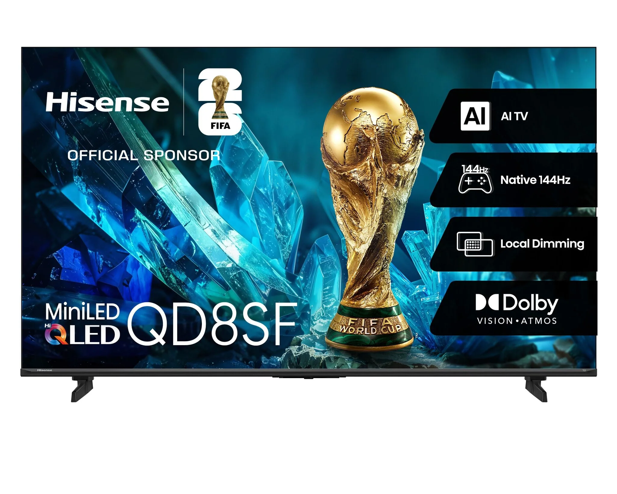 Hisense 75" QLED Mini-LED AI TV 144Hz - Fire TV - 75QD8SF - Image 2