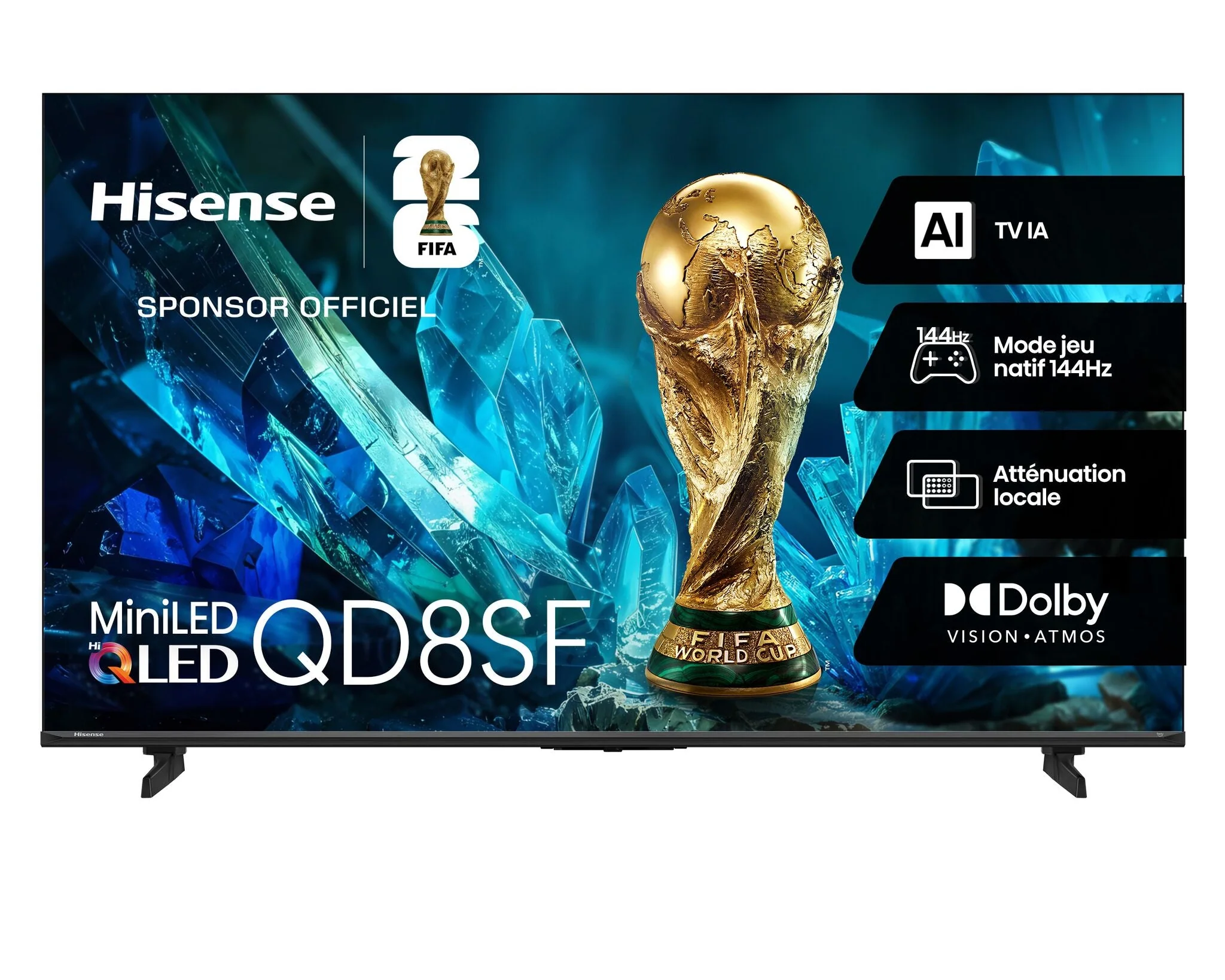 Hisense 75" QLED Mini-LED AI TV 144Hz - Fire TV - 75QD8SF - Image 3