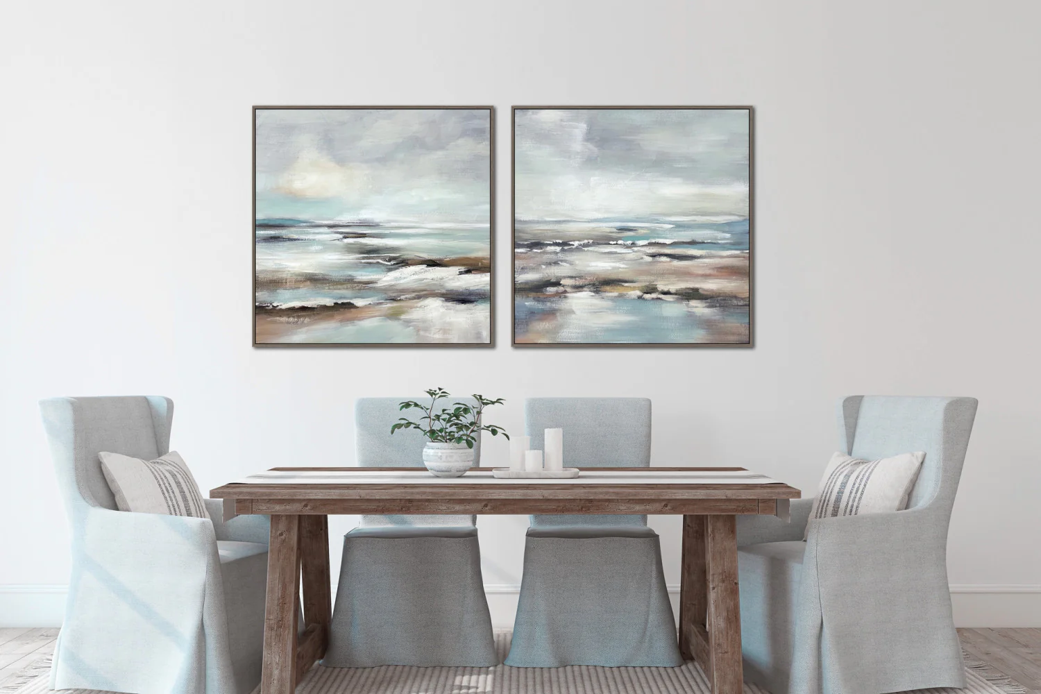 Horizon Haze I Wall Art - Blue/Grey - 30 X 30 - Image 2