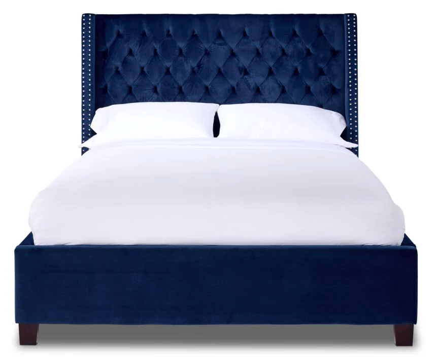 Jaden 3-Piece Queen Bed - Navy - Image 3