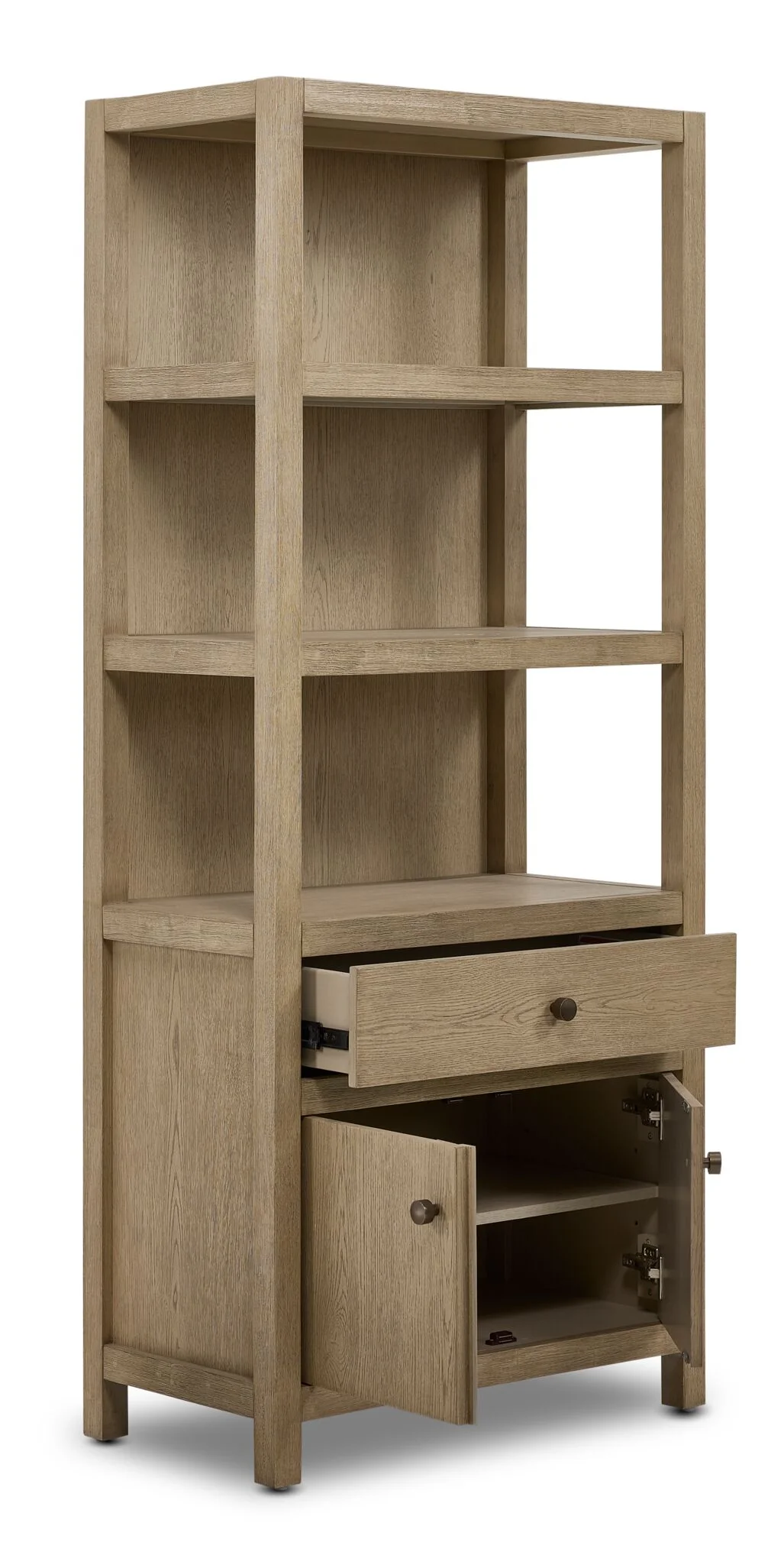 Joliette 3-Piece Entertainment Wall Unit - Light Tan - Image 9