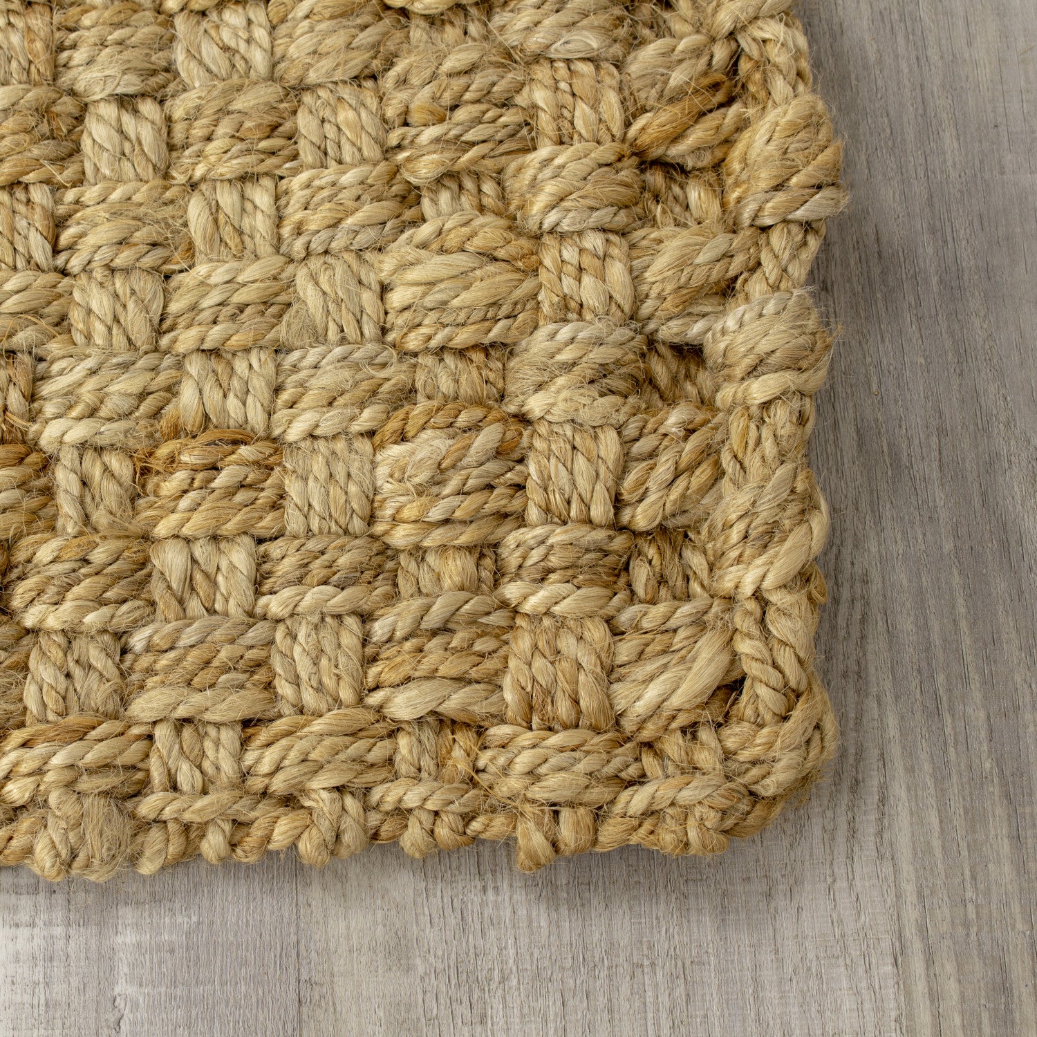 Jute Basketweave Area Rug - 8' X 11' - Beige - Image 5