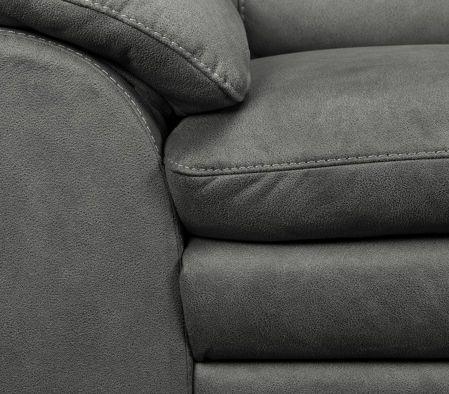 Kelleher Sofa and Chair Set - Charcoal - Image 4