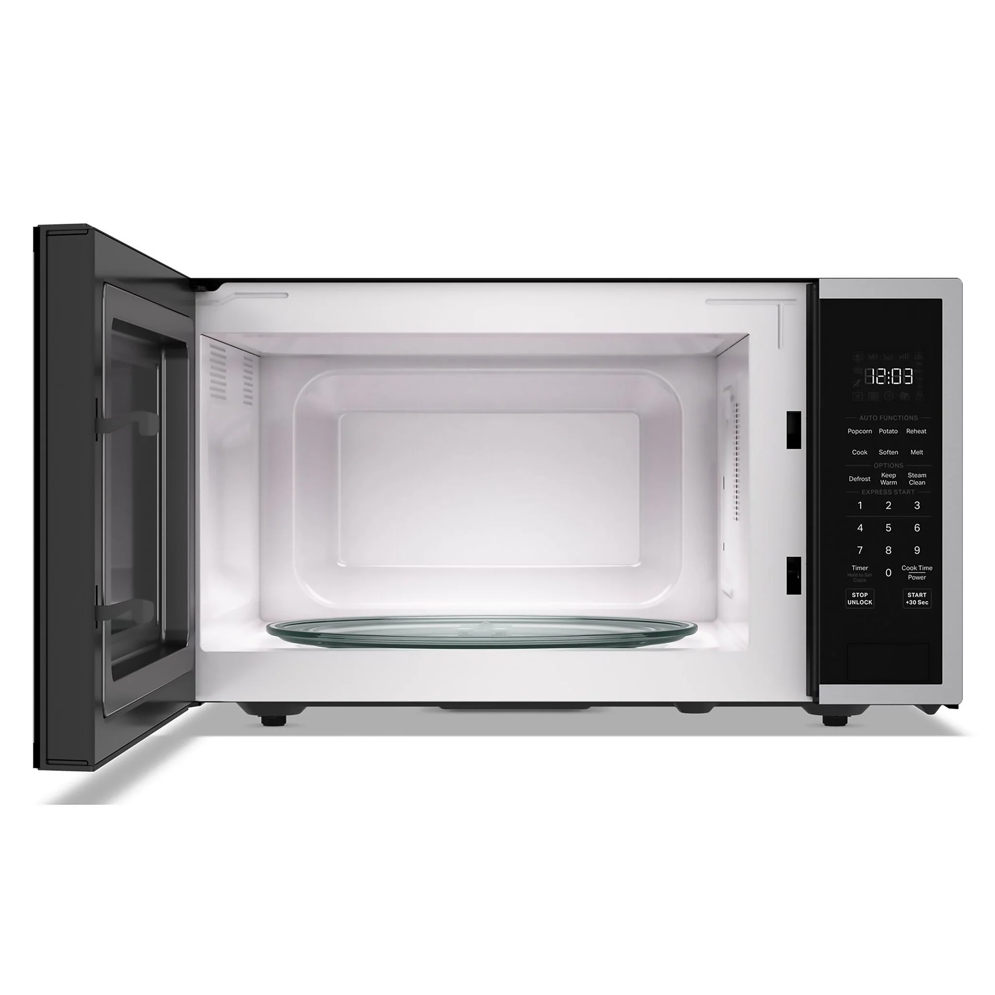 KitchenAid PrintShield Stainless Countertop Microwave 1.6 cu.ft.) - YKMCS122SPS - Image 3