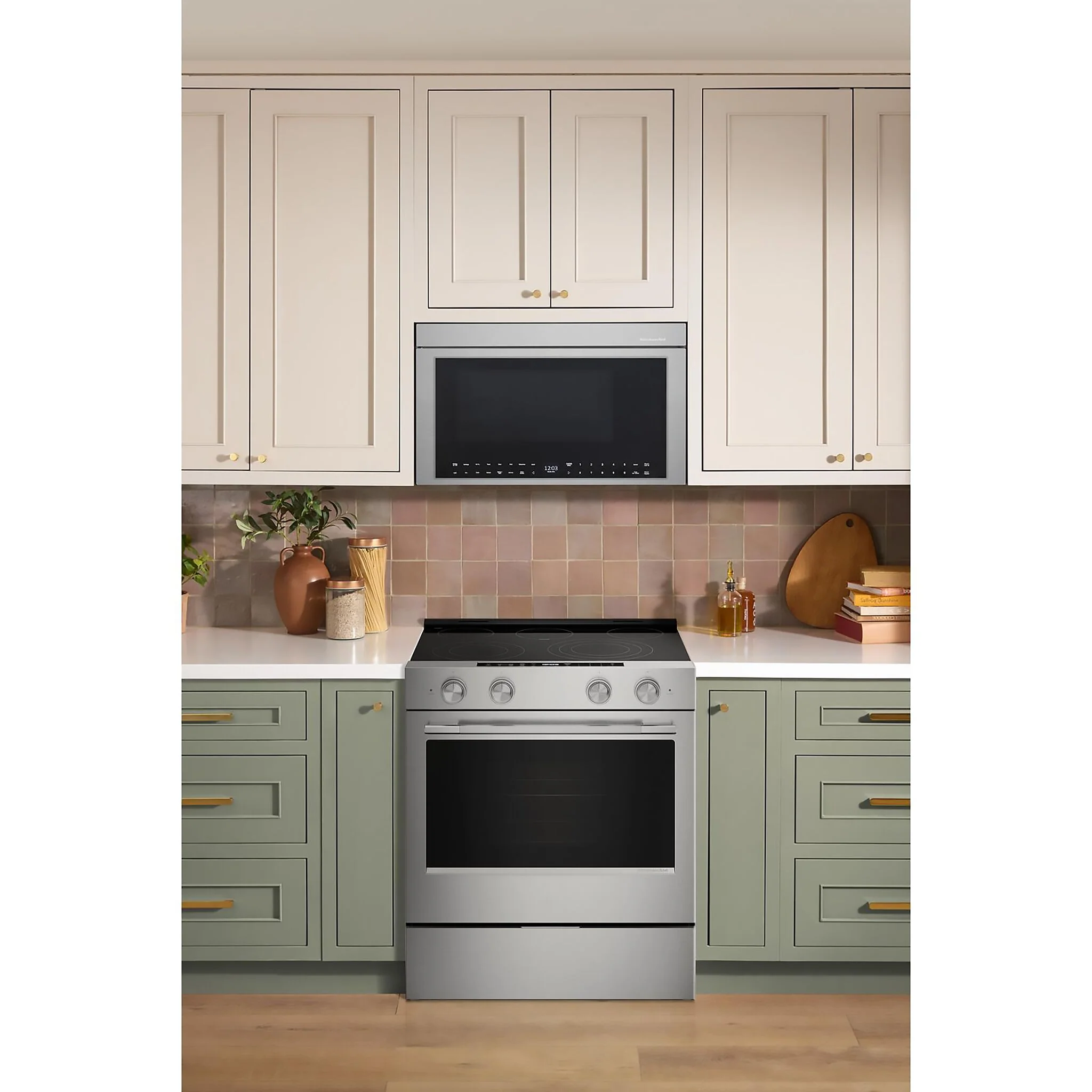 KitchenAid PrintShield Stainless Slide-in Electric Convection Range (5.3 cu.ft.) - YKSES330SPS - Image 2