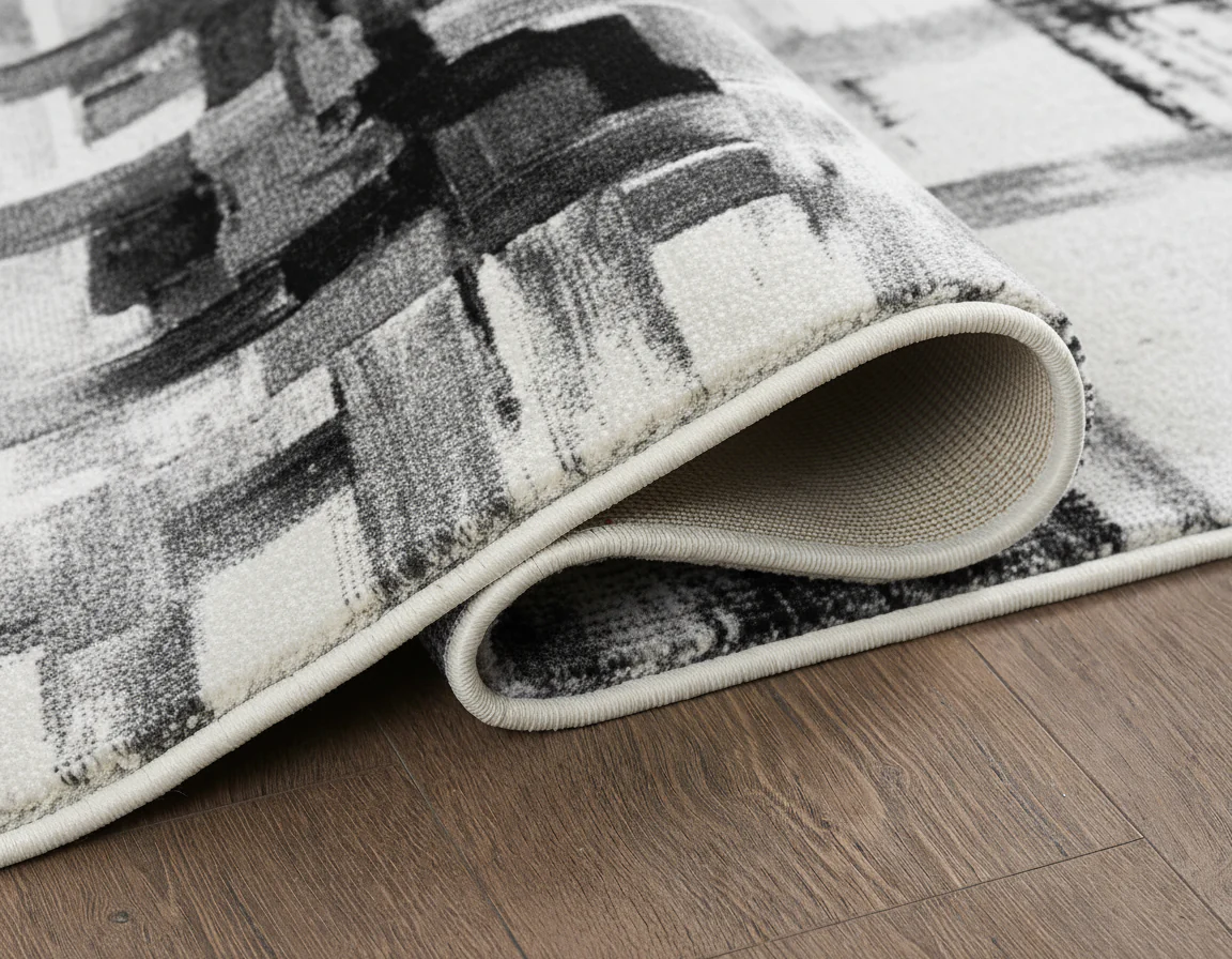 L2 Decor Diamond Area Rug 7' x 10' - Cream, Grey - Image 3