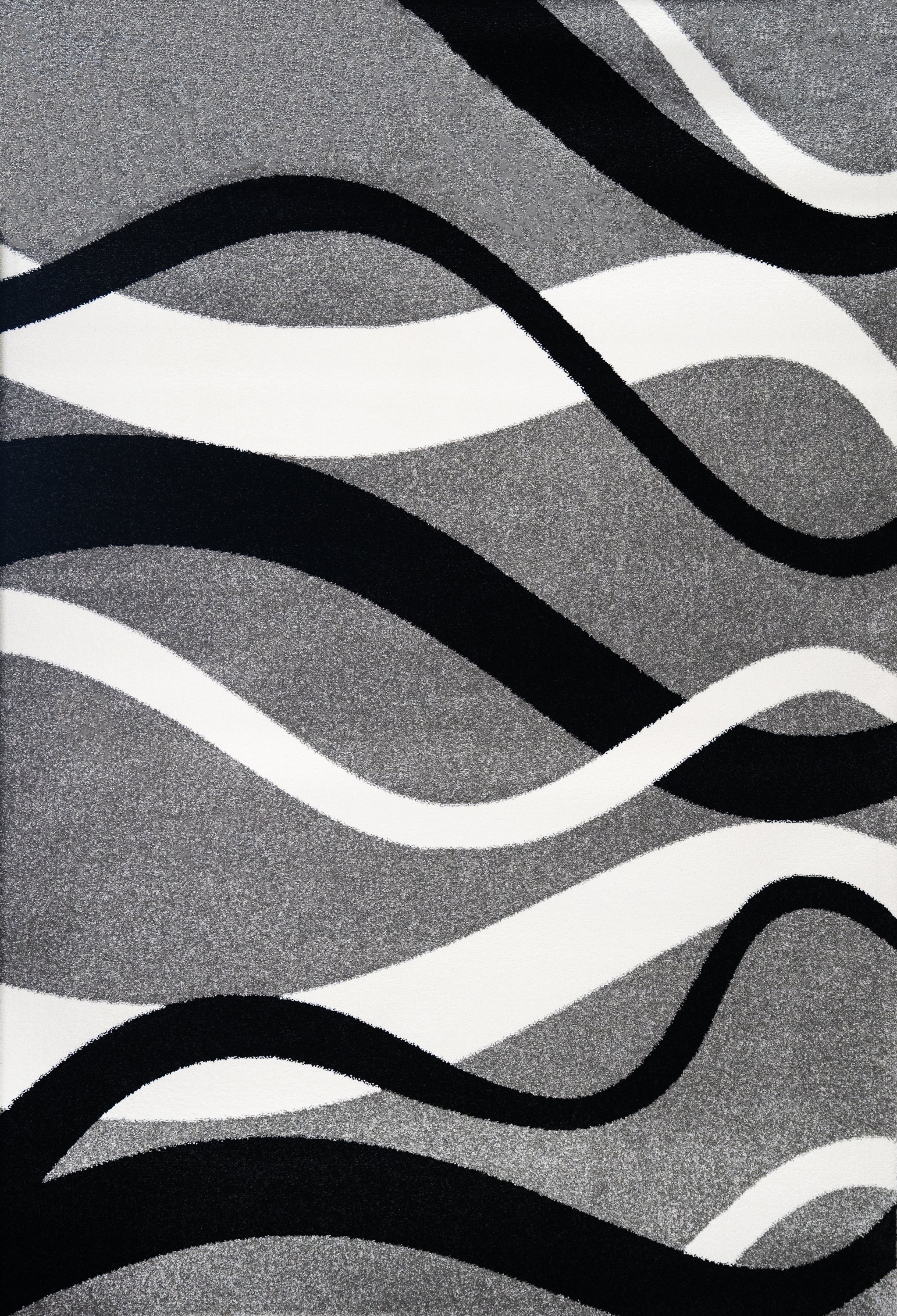L2 Decor Diamond Area Rug 7' x 10' with Underpad - Grey