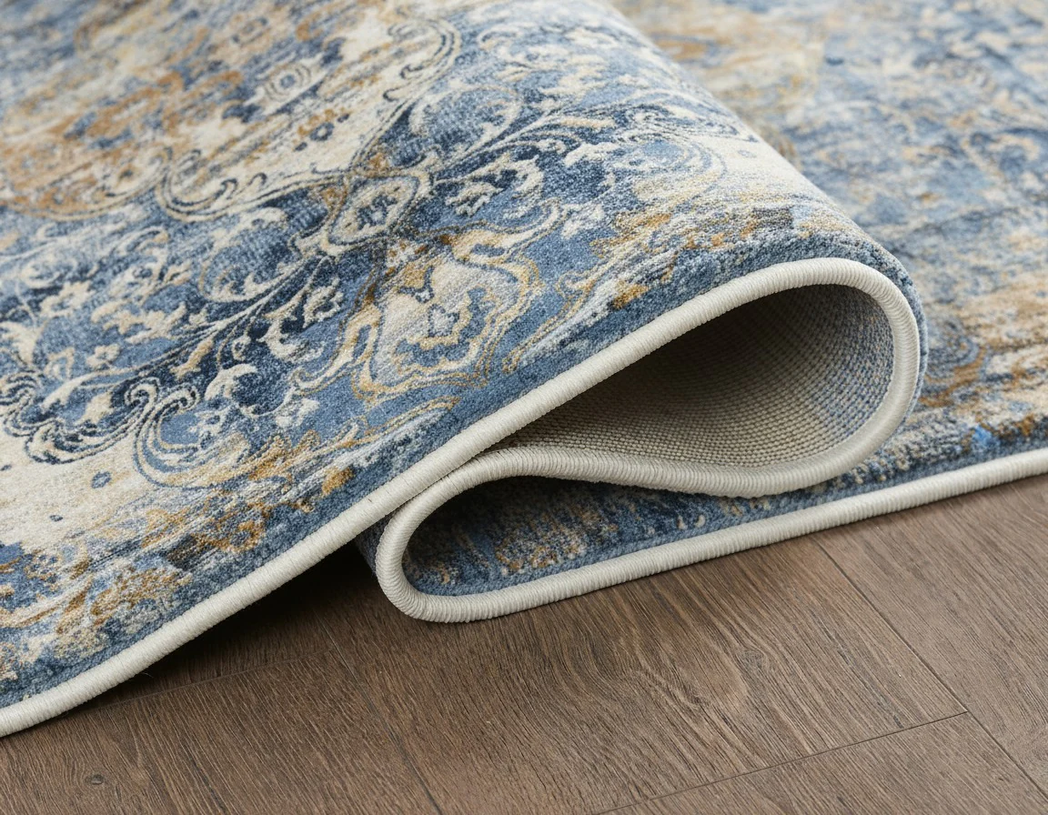 L2 Decor Emojy Area Rug 5' x 8' - Blue - Image 4