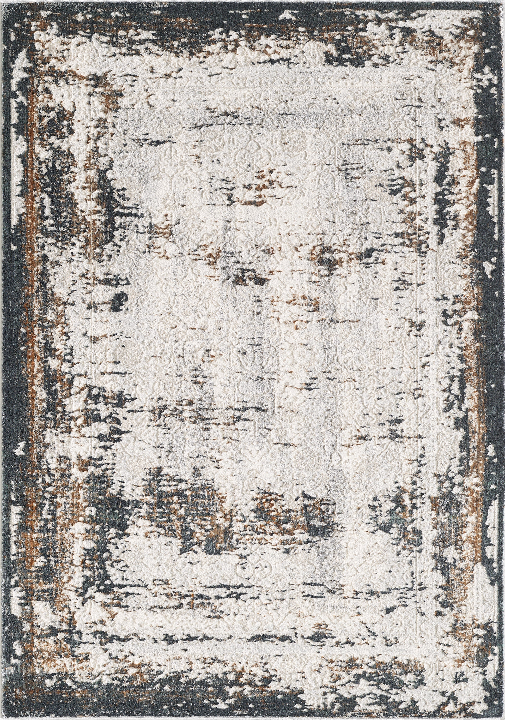 L2 Decor Emojy Area Rug 8' x 11' - Cream, Grey