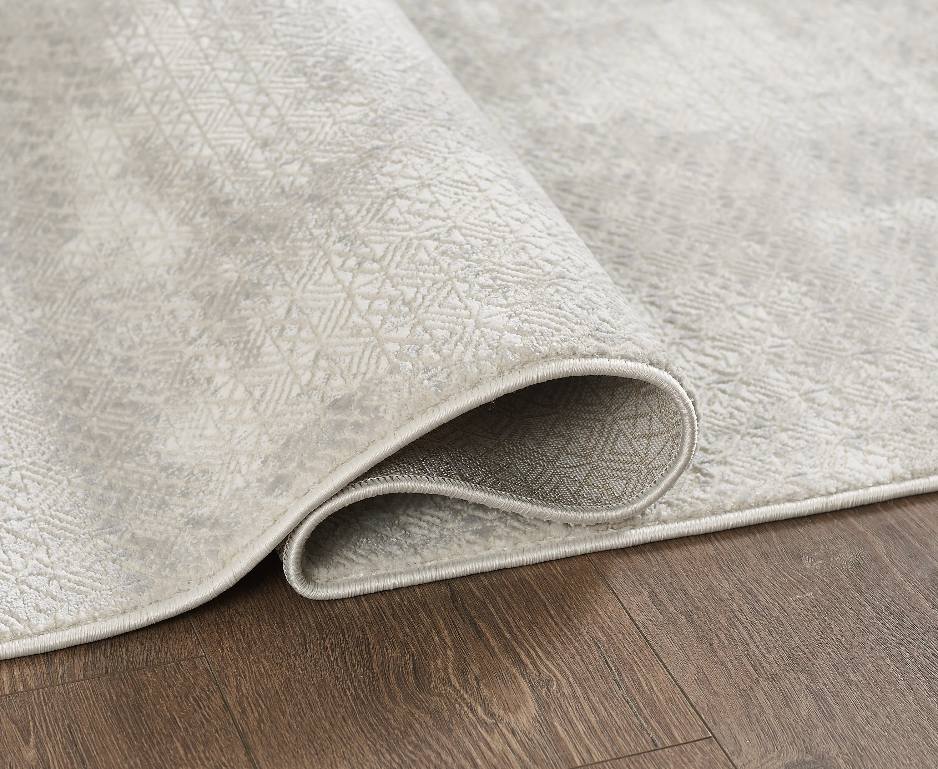 L2 Decor Novolini Area Rug 8' x 11' - Light Grey, White - Image 3