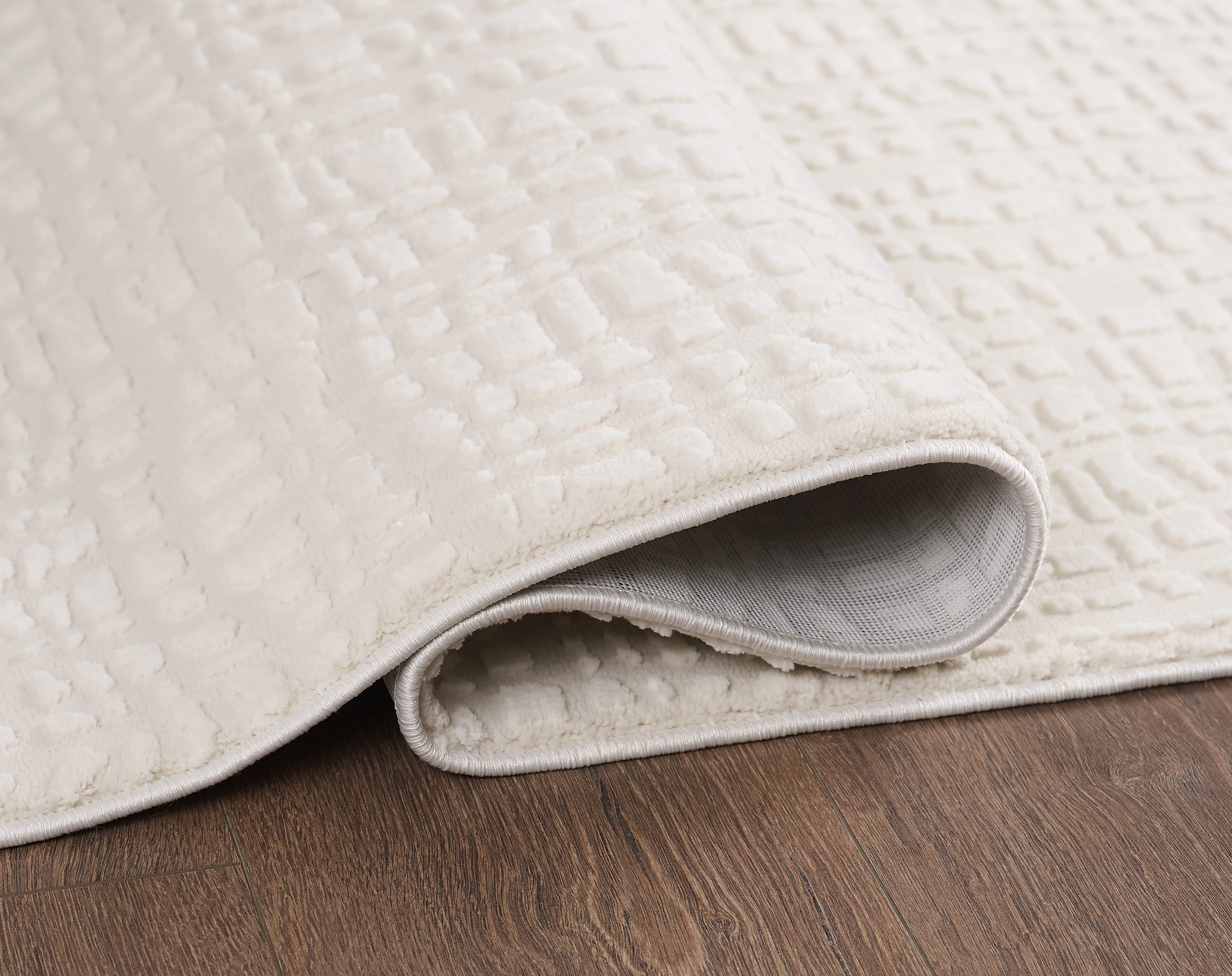 L2 Decor Robini Area Rug 8' x 11' with Underpad - Cream - Image 2