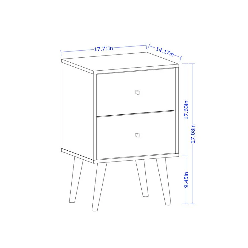 Lekedi II Night Table - White/Yellow - Image 8