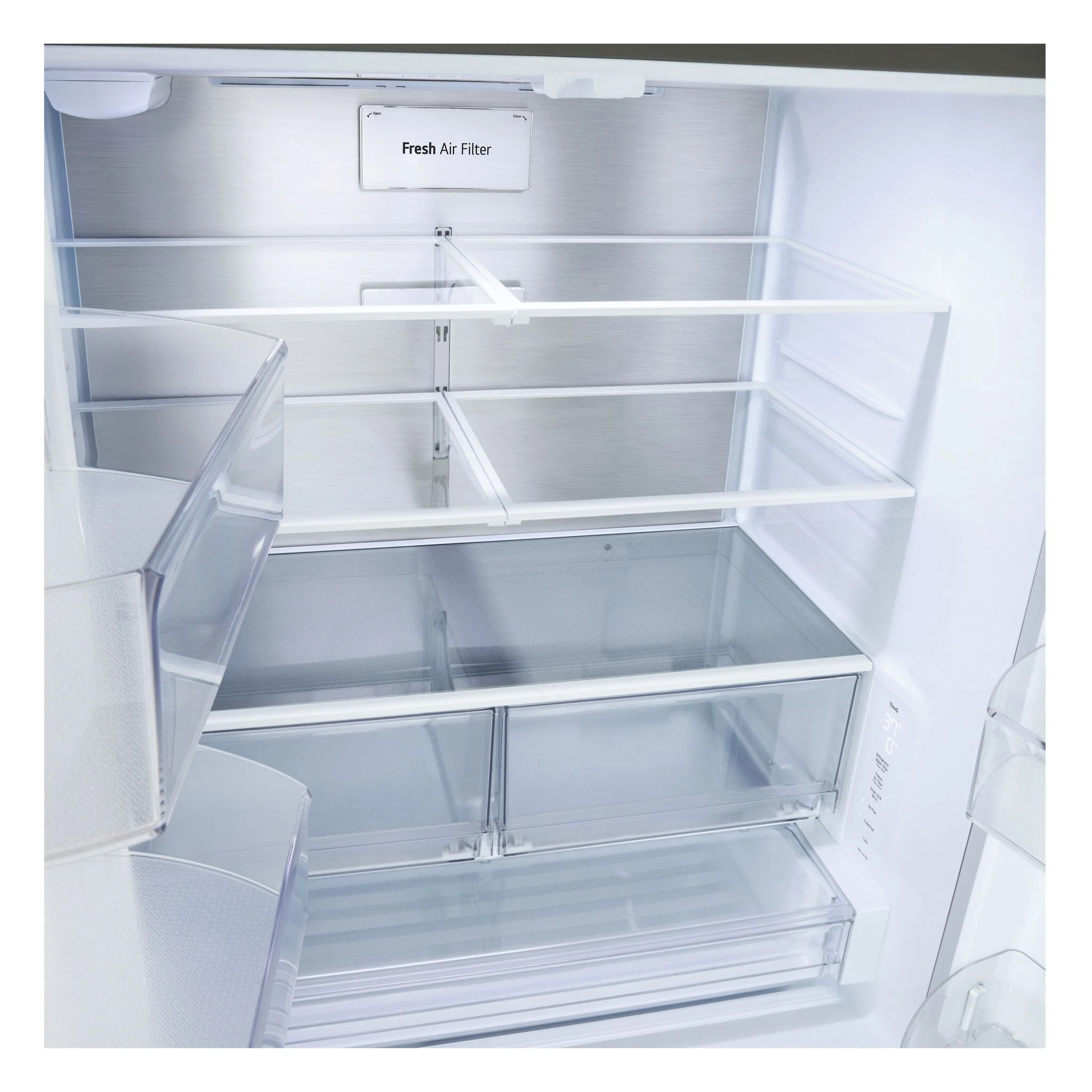 LG 36" 25.1 Cu. Ft. Smudge-Resistant Stainless Steel Counter-Depth MAX 3-Door French Door Refrigerator with Internal Water Dispenser and Ice Maker - LF25BZH42S - Image 10