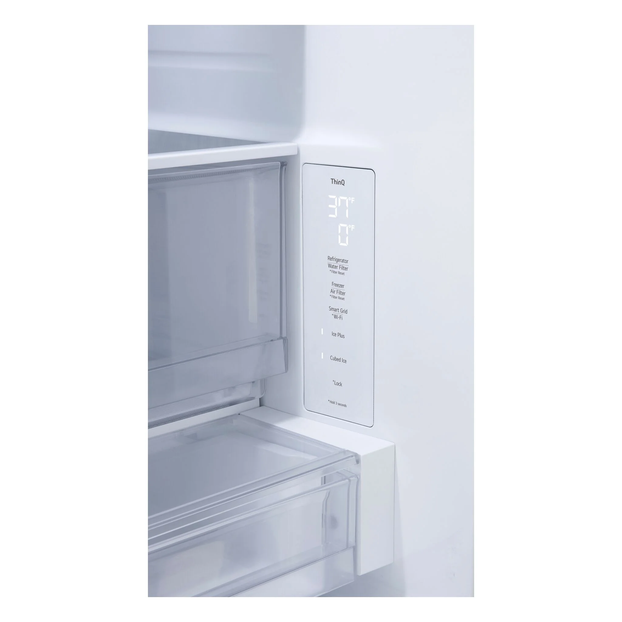 LG 36" 25.1 Cu. Ft. Smudge-Resistant Stainless Steel Counter-Depth MAX 3-Door French Door Refrigerator with Internal Water Dispenser and Ice Maker - LF25BZH42S - Image 11