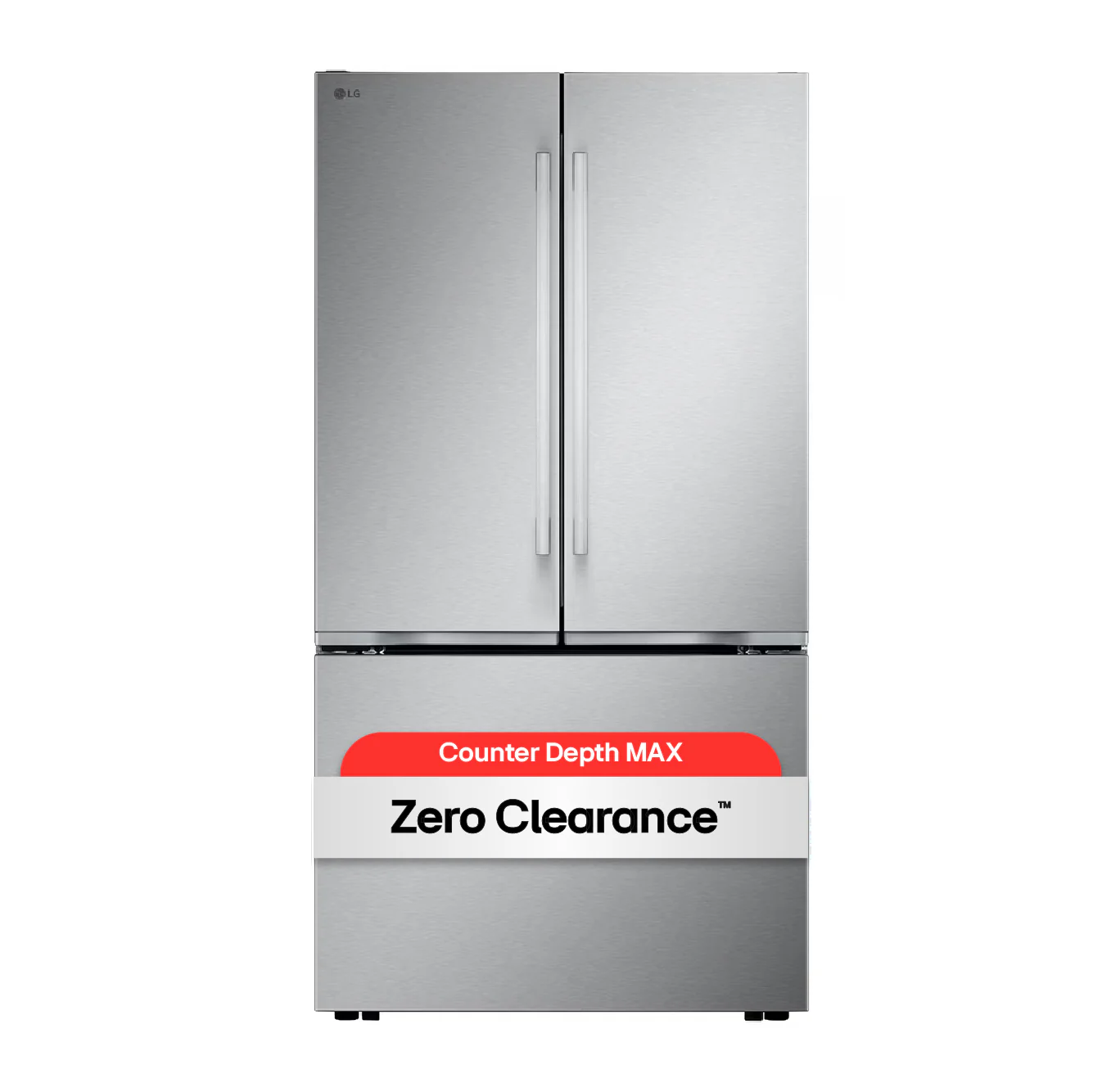 LG 36" 25.1 Cu. Ft. Smudge-Resistant Stainless Steel Counter-Depth MAX 3-Door French Door Refrigerator with Internal Water Dispenser and Ice Maker - LF25BZH42S - Image 3