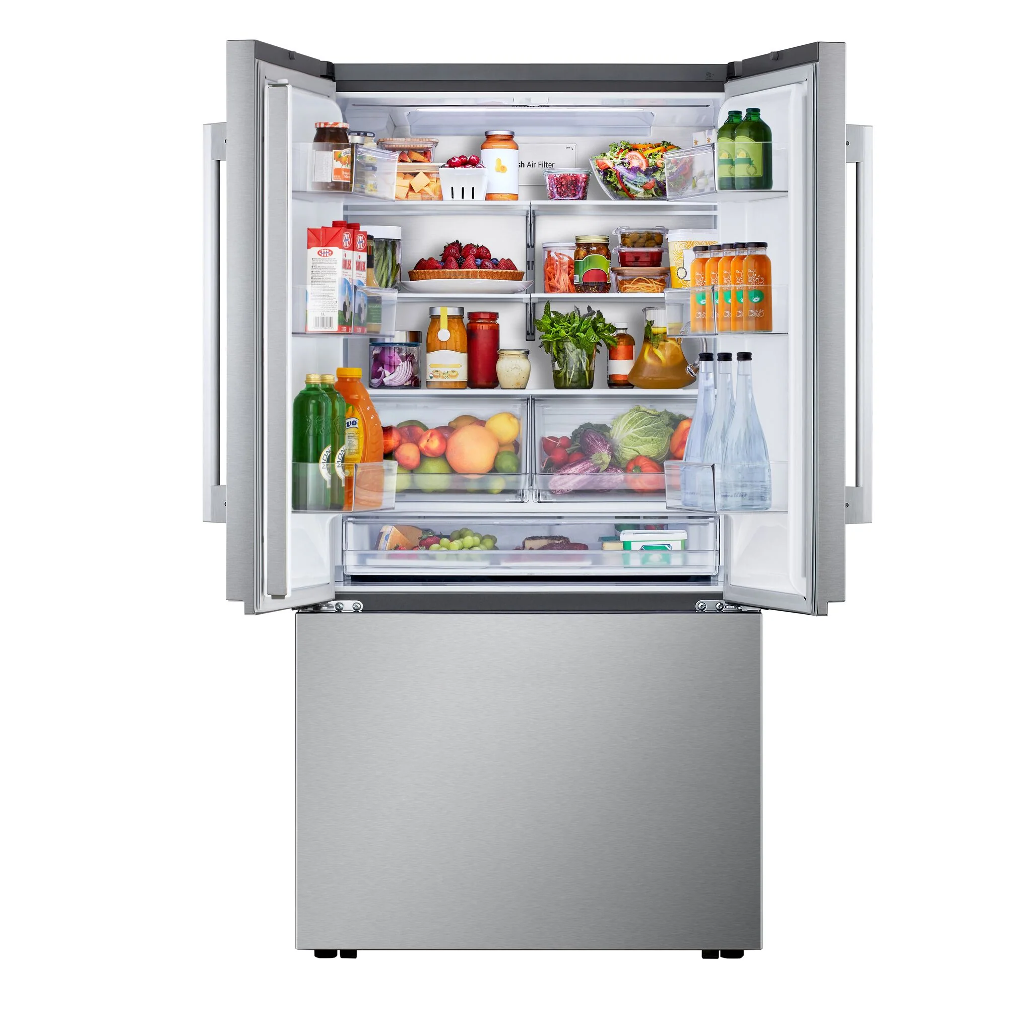 LG 36" 25.1 Cu. Ft. Smudge-Resistant Stainless Steel Counter-Depth MAX 3-Door French Door Refrigerator with Internal Water Dispenser and Ice Maker - LF25BZH42S - Image 6