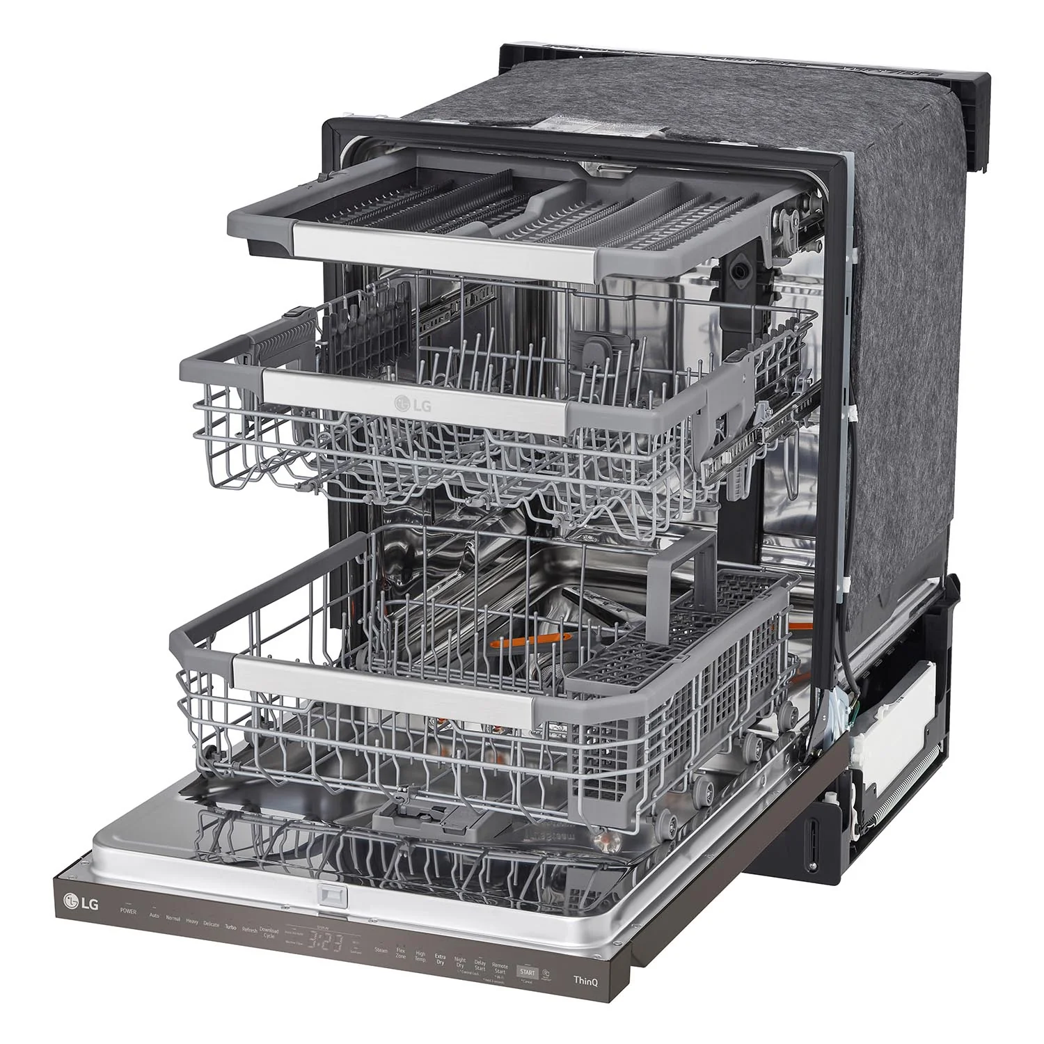 LG Black Stainless Steel Smart Dishwasher with QuadWash™ Pro, TrueSteam® and Dynamic Dry™- LDPS6762D - Image 2