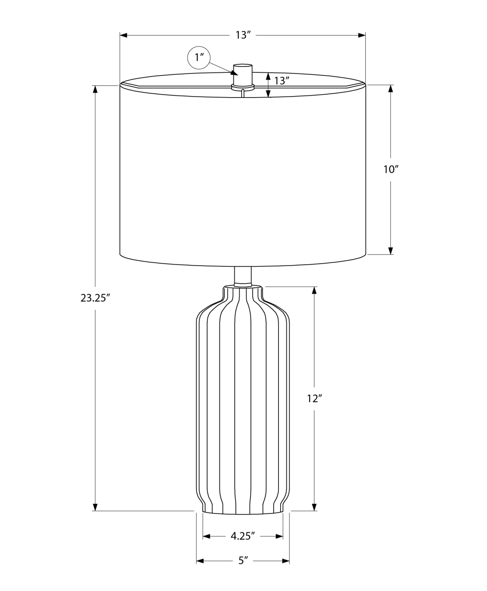 Loen Table Lamp - Cream - Image 3