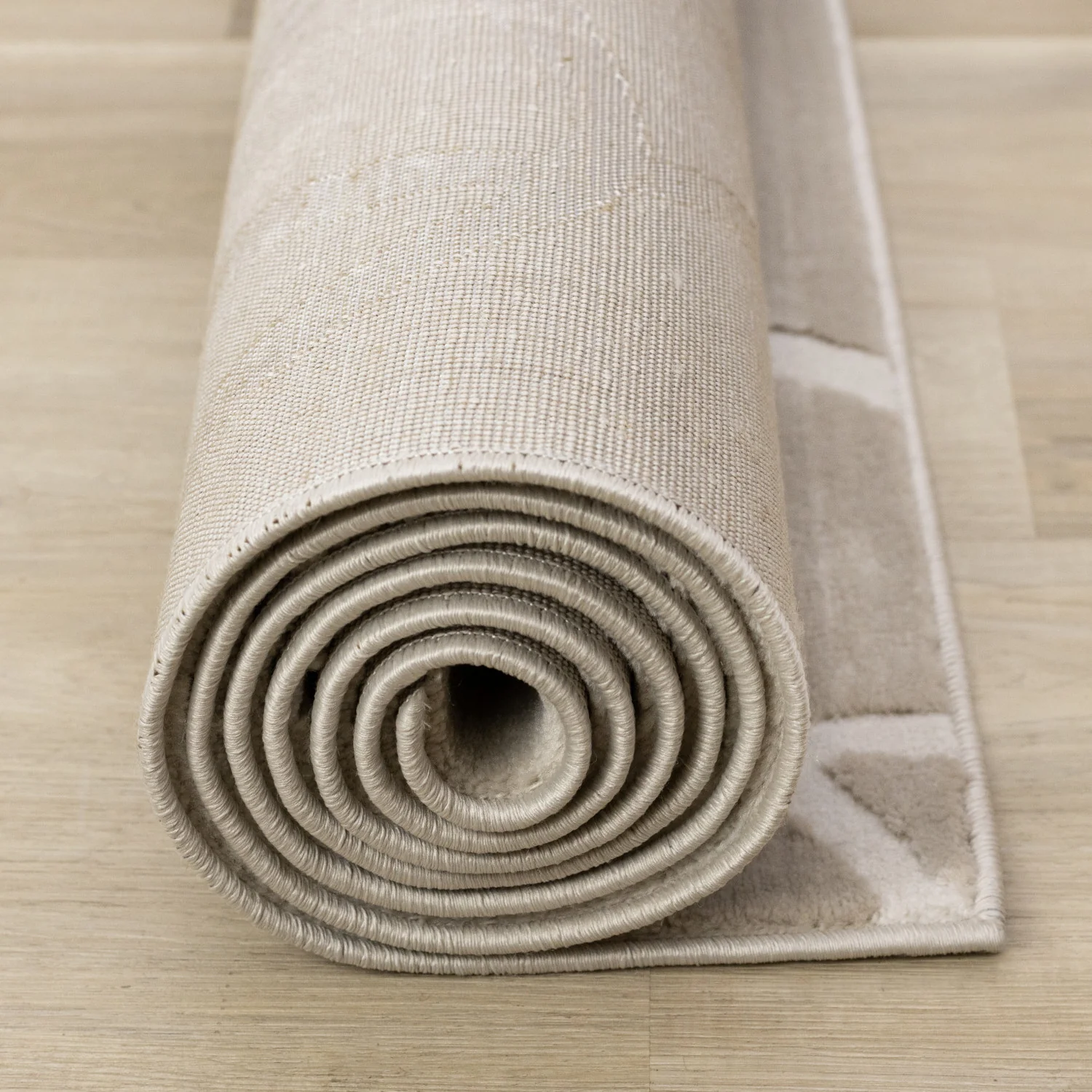 Logan Contemporary Swirls Area Rug - 7' X 10' - Beige/Cream - Image 13