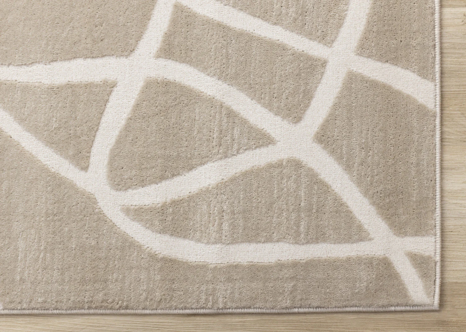 Logan Contemporary Swirls Area Rug - 7' X 10' - Beige/Cream - Image 6