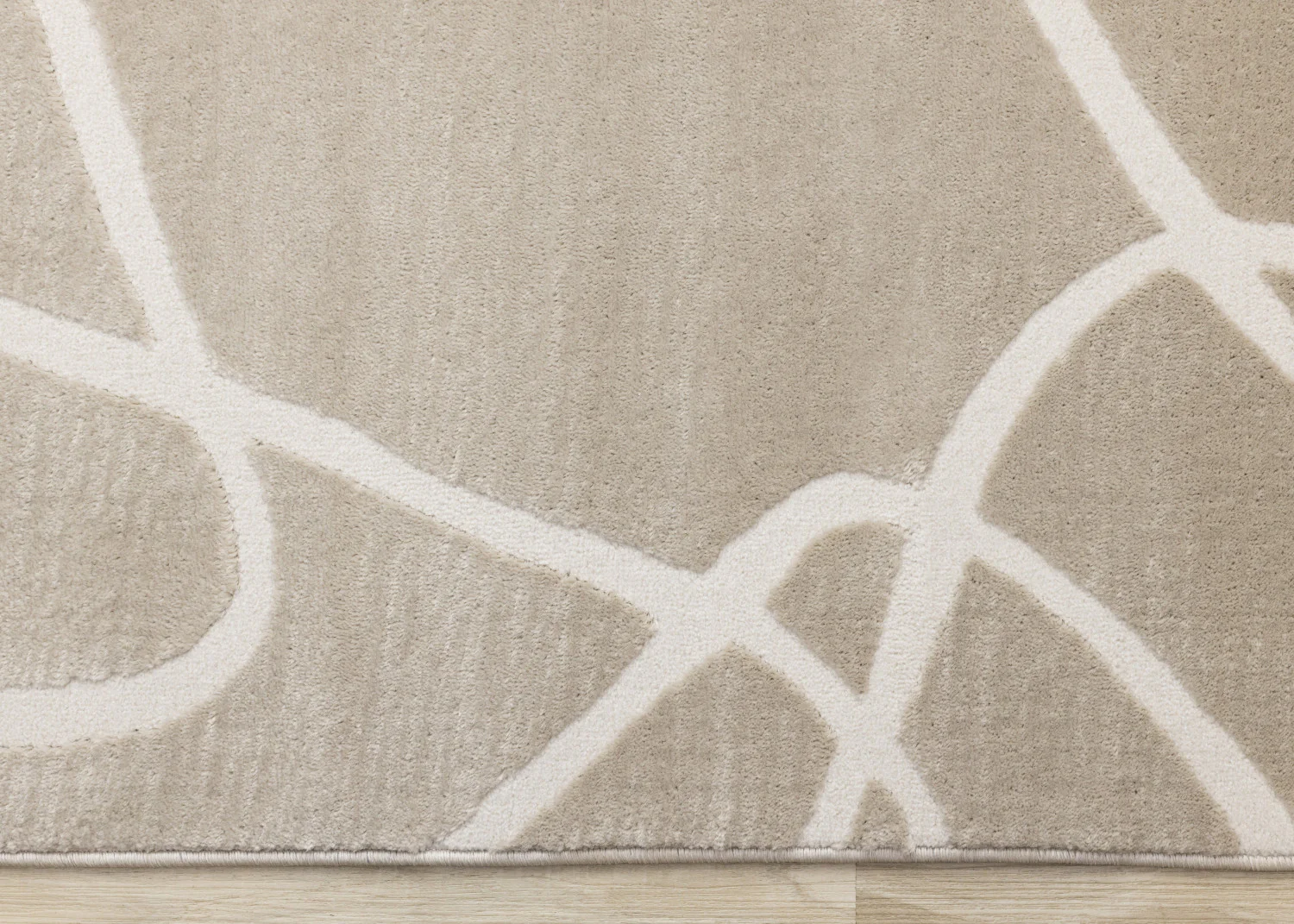 Logan Contemporary Swirls Area Rug - 7' X 10' - Beige/Cream - Image 9