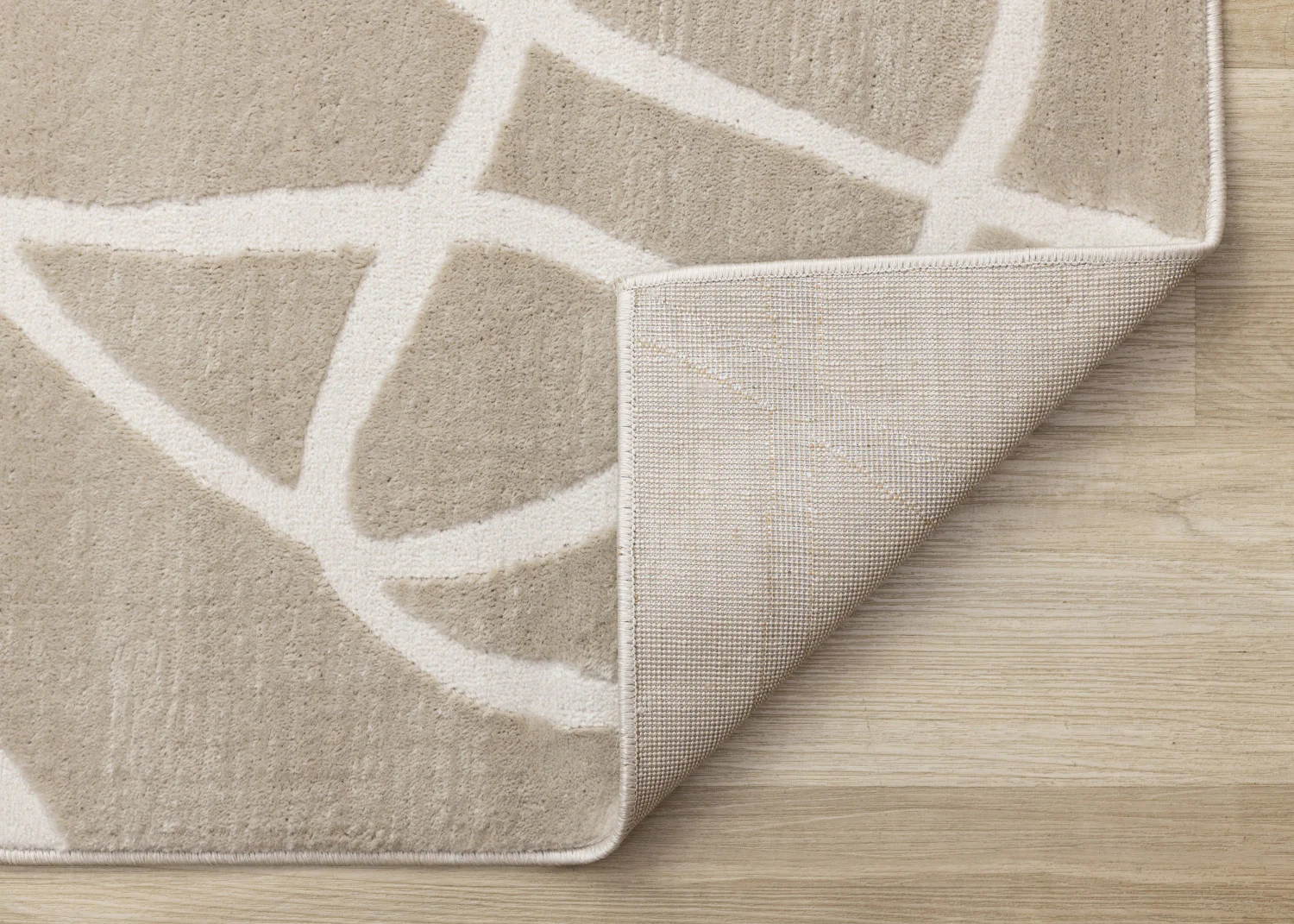 Logan Contemporary Swirls Area Rug - 8' X 11' - Beige/Cream - Image 7