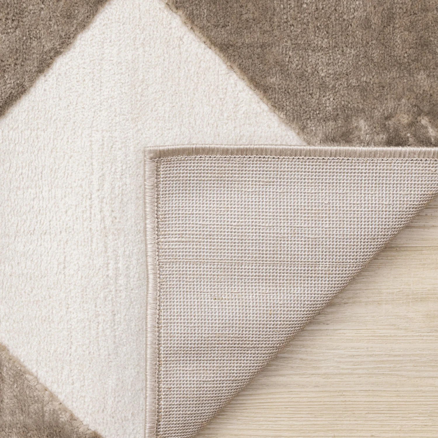 Logan Modern Diamonds Area Rug - 7' X 10' - Brown/Cream - Image 11