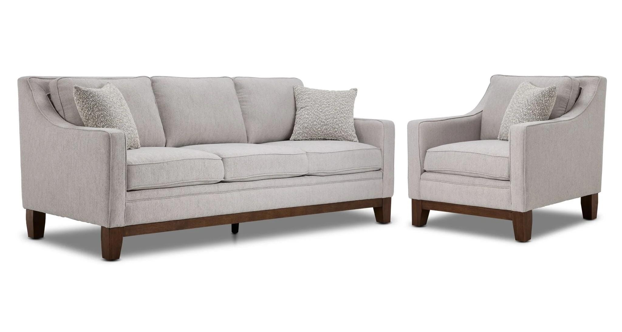 Lucerne Sofa and Chair Set - Grey