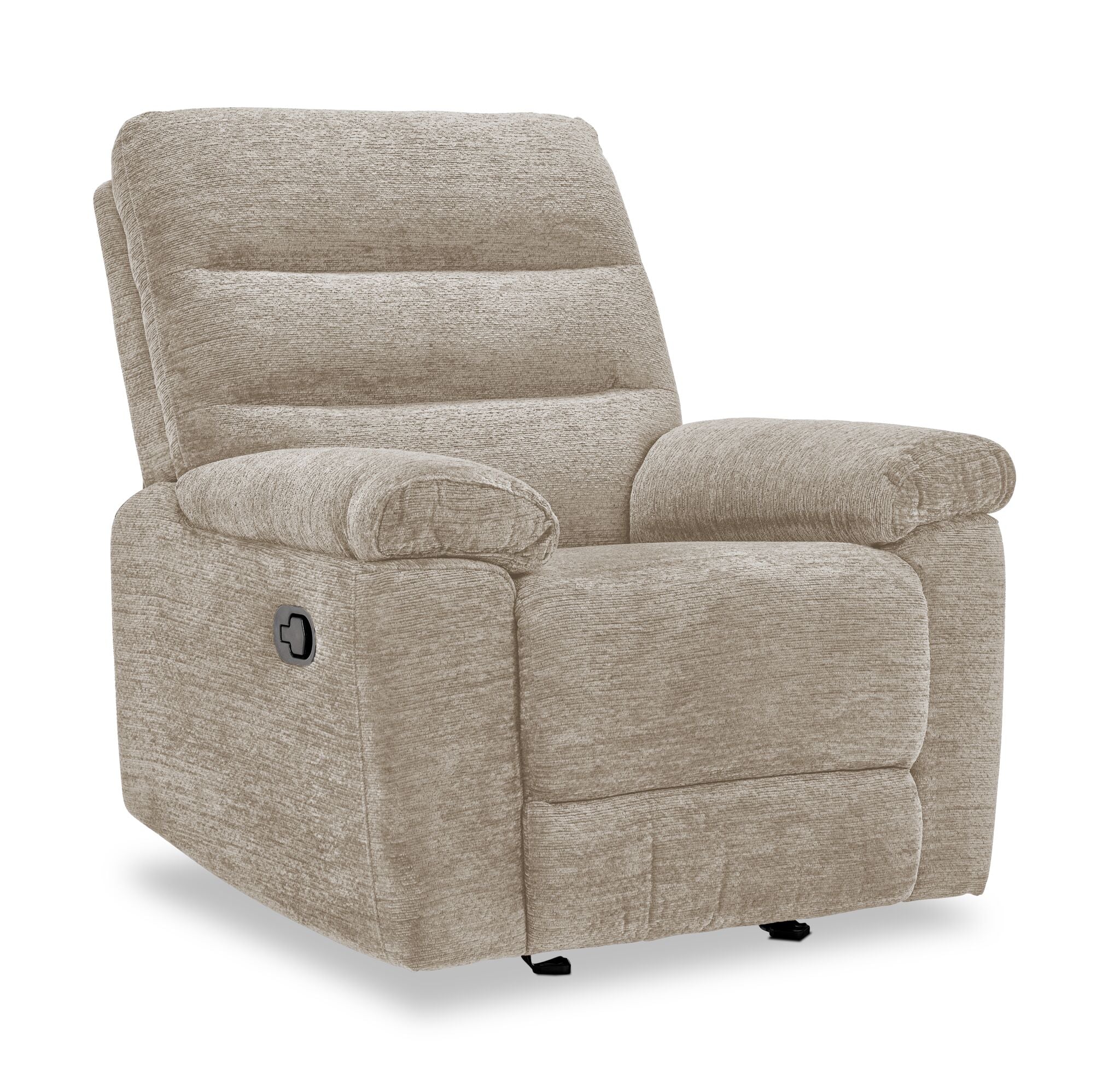 Lucie Reclining Sofa and Recliner Set - Ivory - Image 3