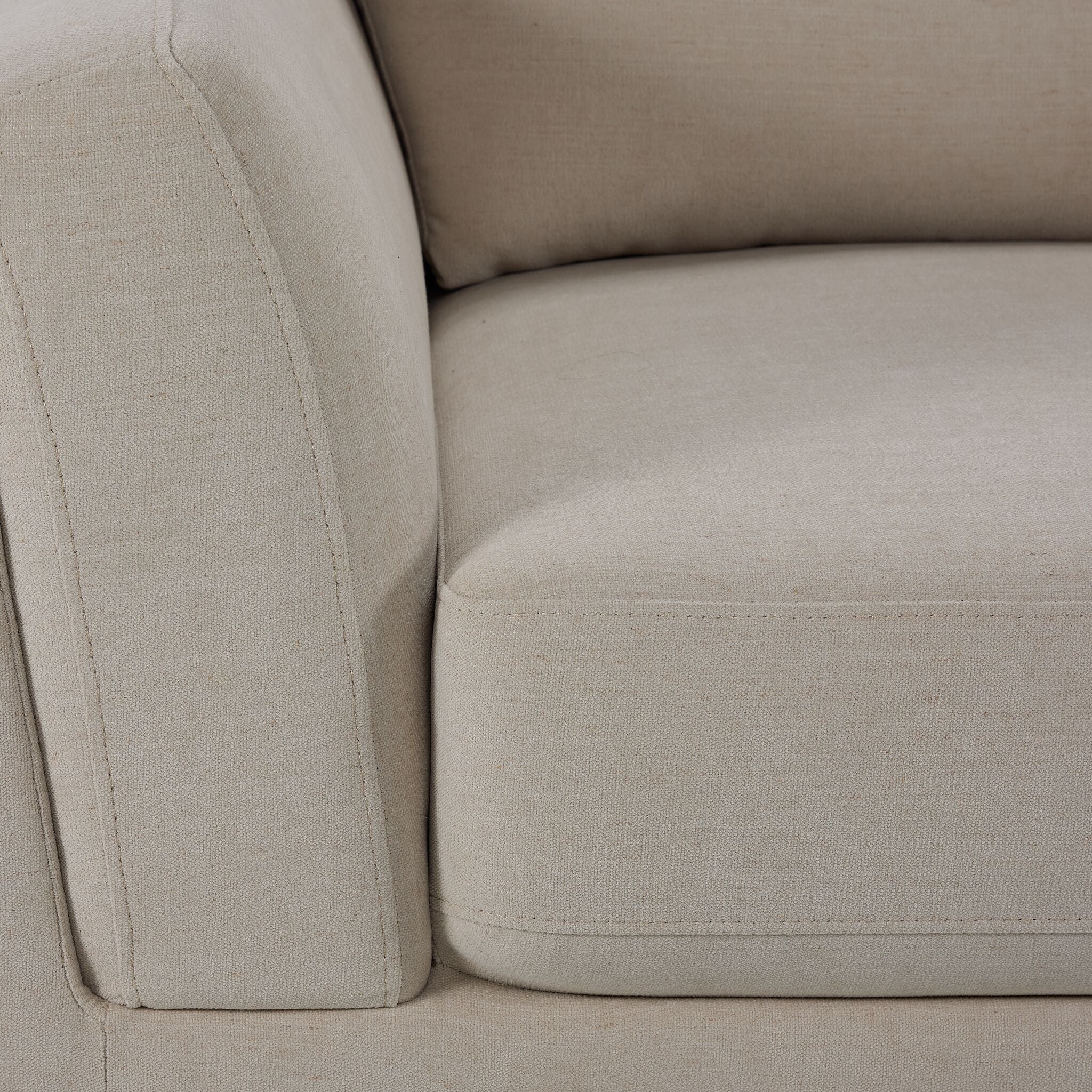 Madrid Sofa and Loveseat Set - Beige - Image 4
