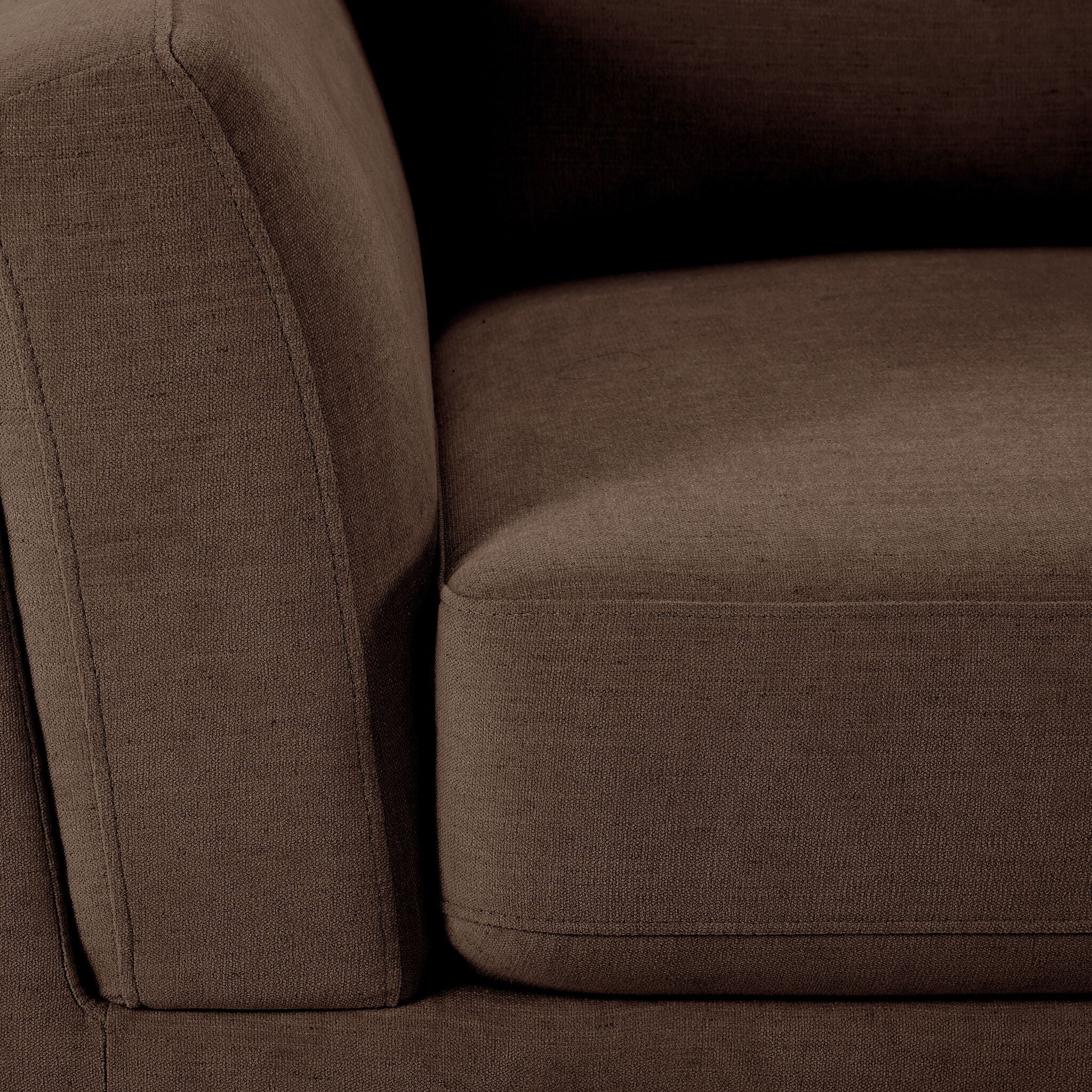 Madrid Sofa, Loveseat and Chair Set - Dark Brown - Image 5