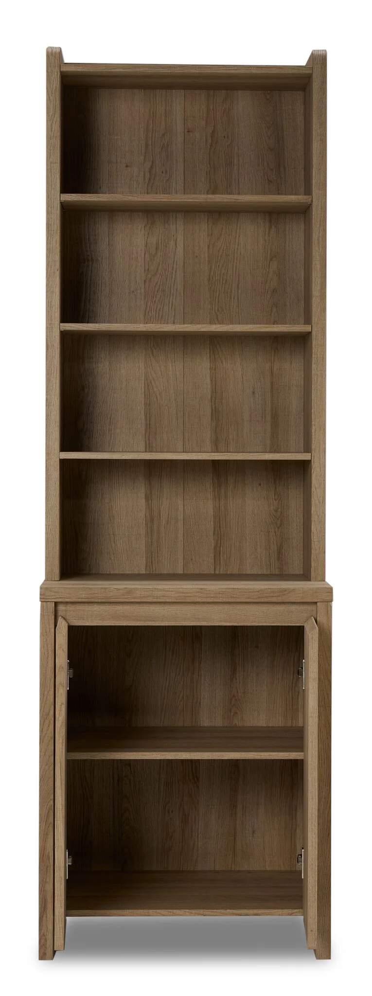 Malina Fluted Bookcase - Light Natural Oak - Image 3